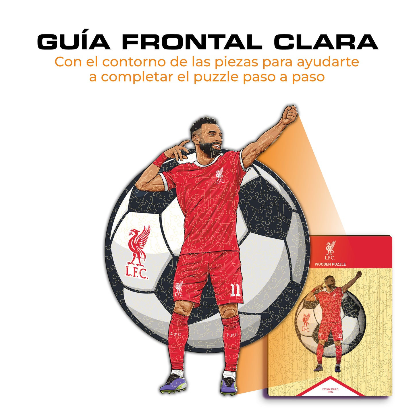 Mohamed Salah - Rompecabezas de Madera