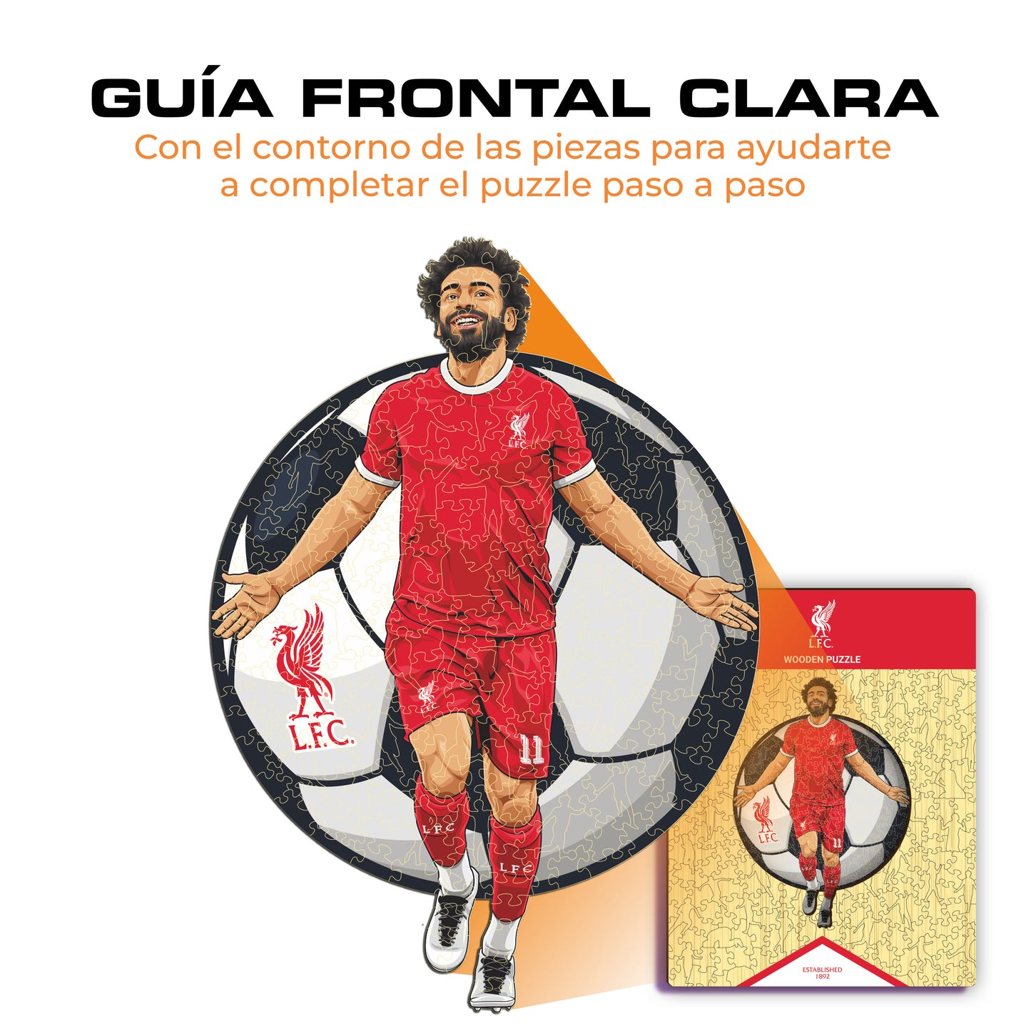 Mohamed Salah - Rompecabezas de Madera