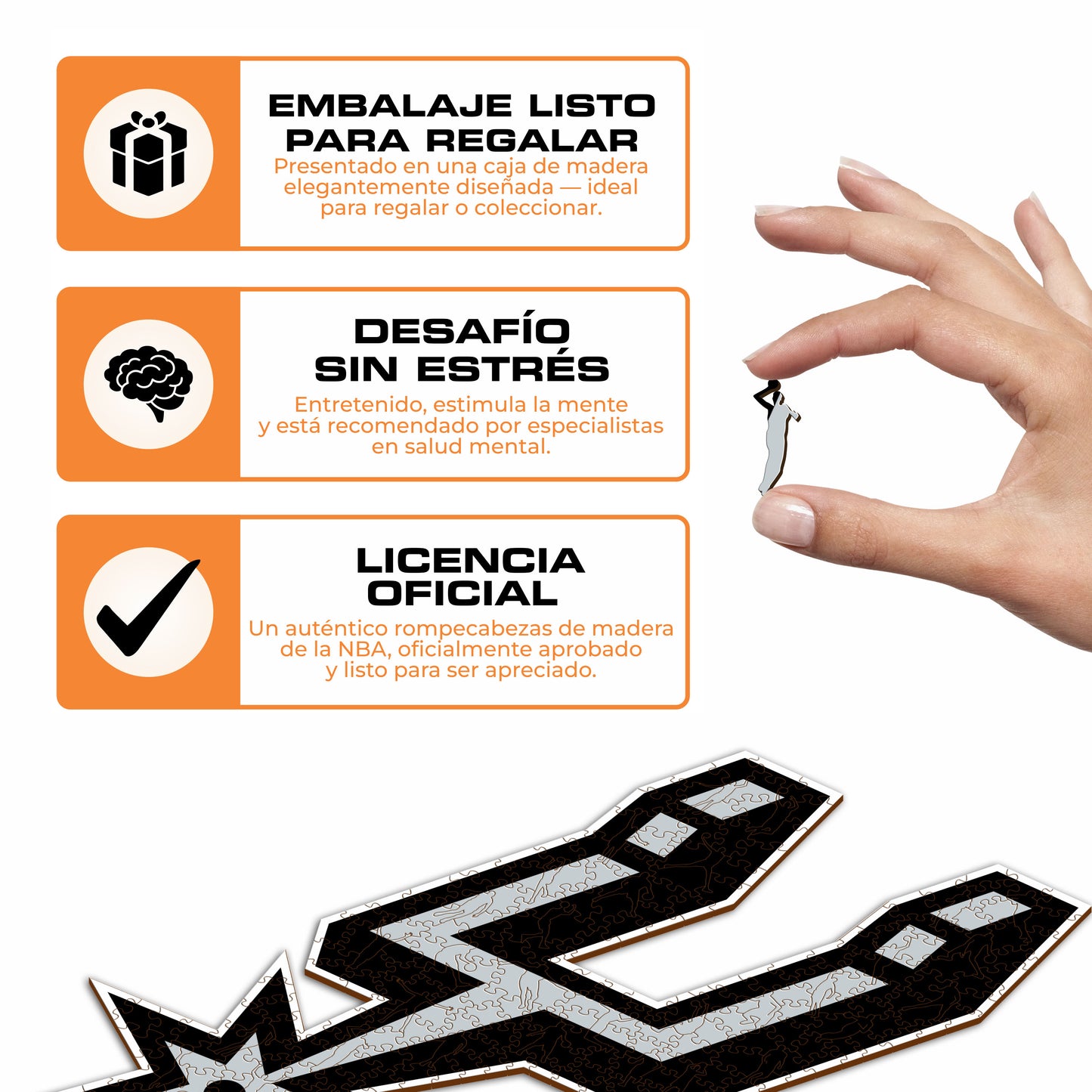 San Antonio Spurs™ - Rompecabezas de Madera