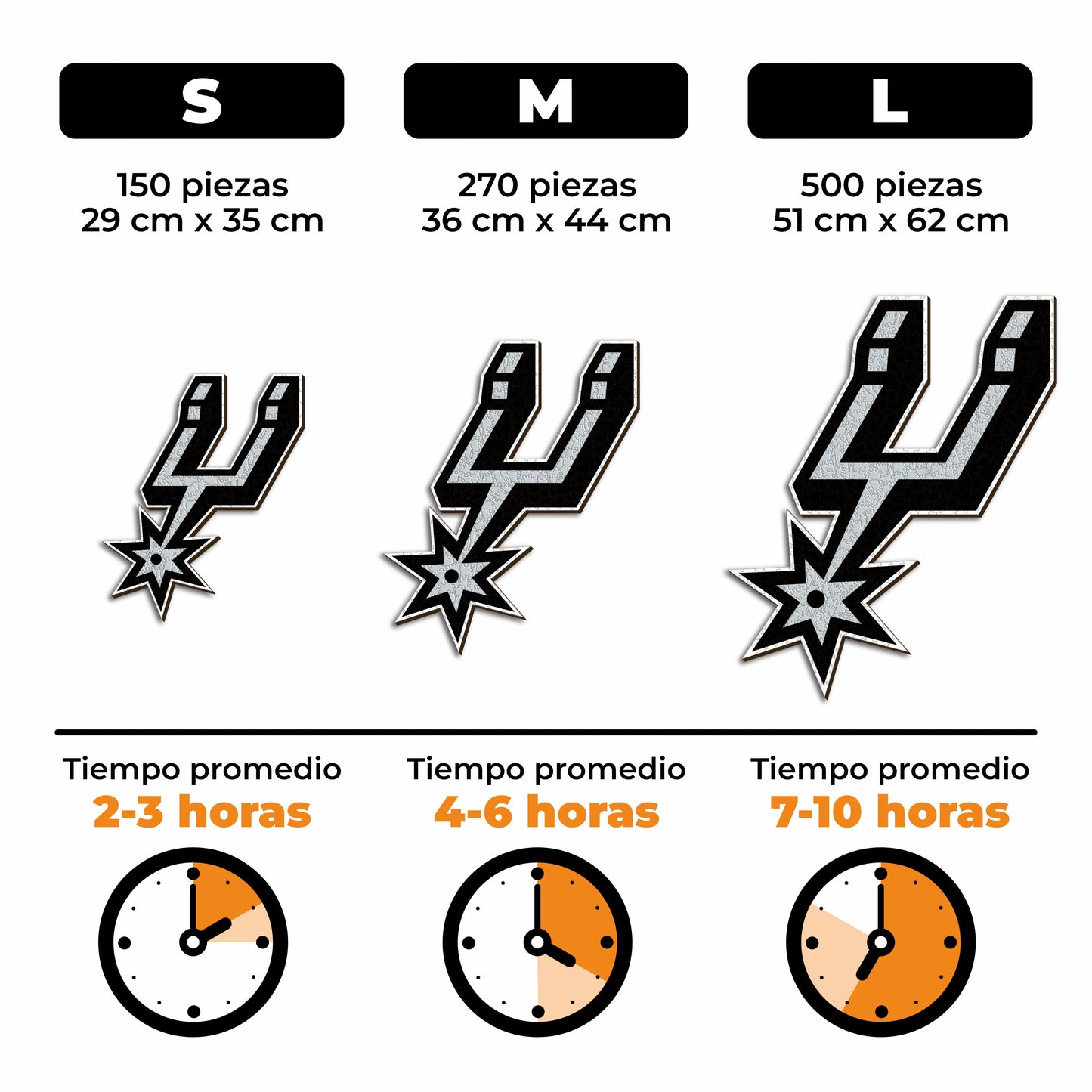San Antonio Spurs™ - Rompecabezas de Madera