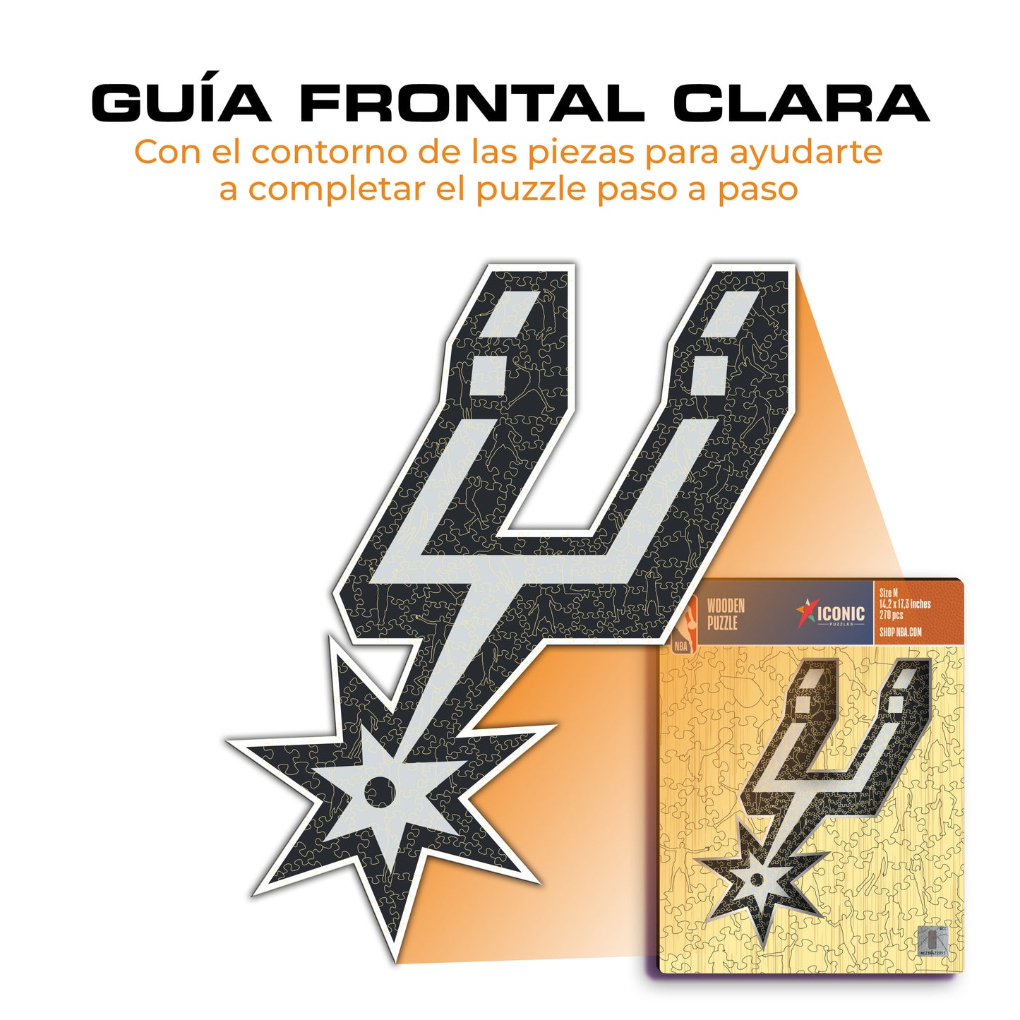 San Antonio Spurs™ - Rompecabezas de Madera