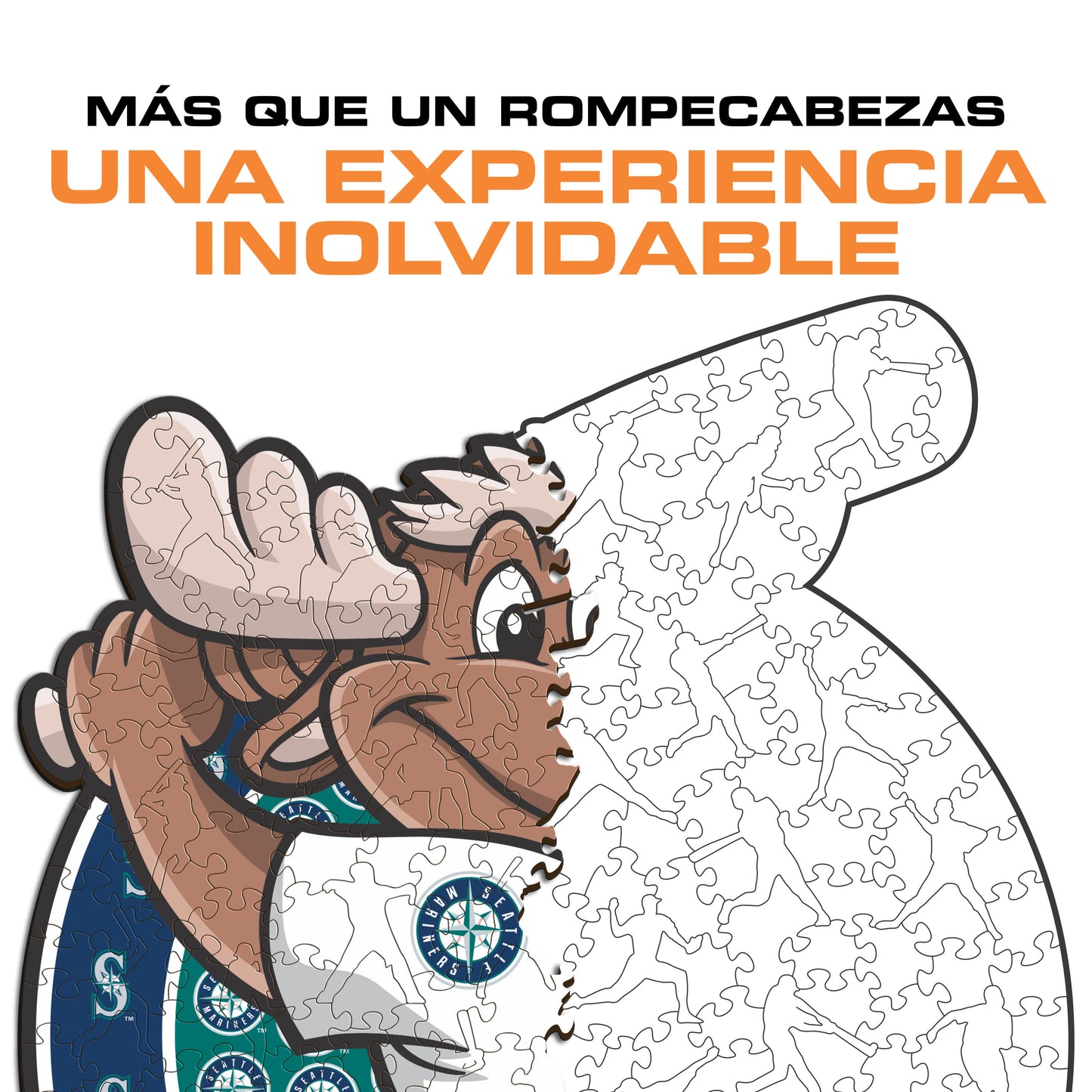 Seattle Mariners™ Mascota - Rompecabezas de Madera