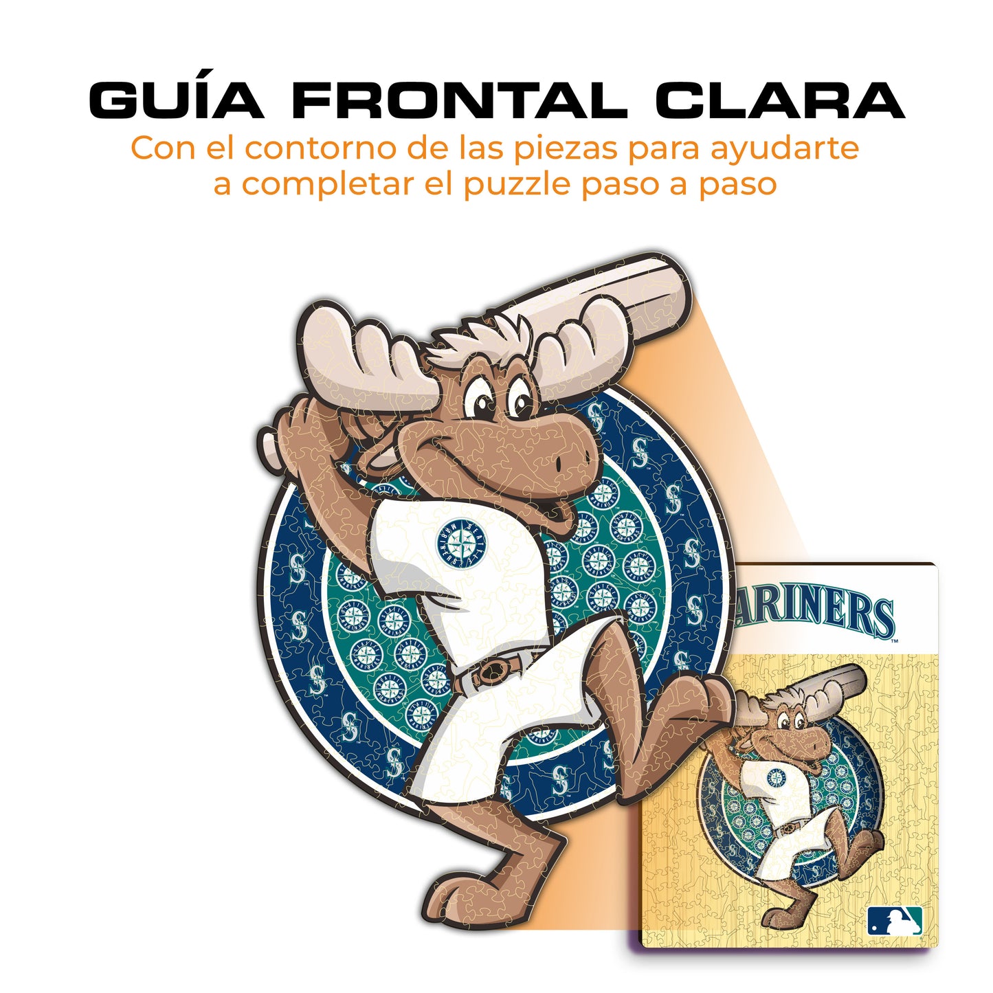 Seattle Mariners™ Mascota - Rompecabezas de Madera