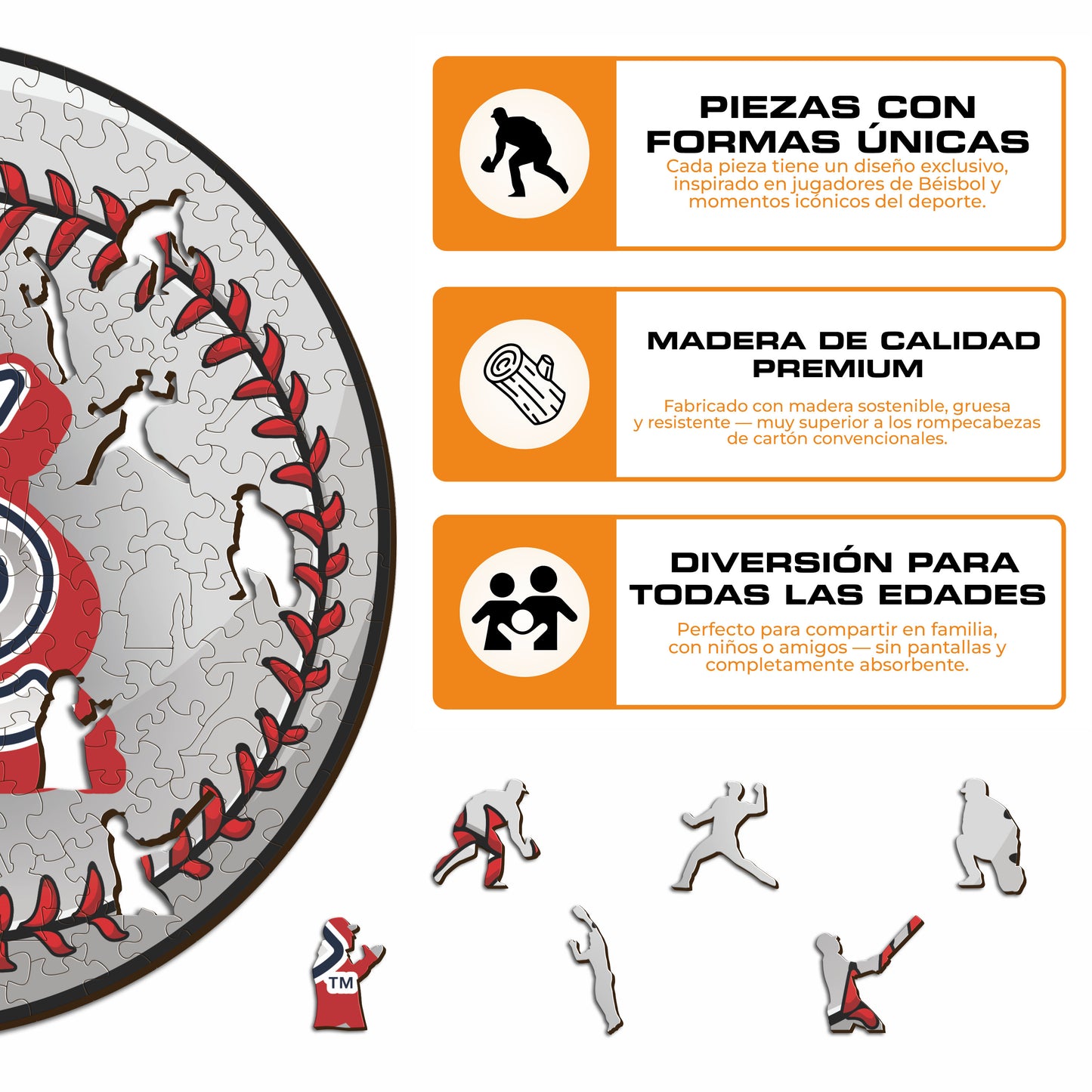 St. Louis Cardinals™ - Rompecabezas de Madera