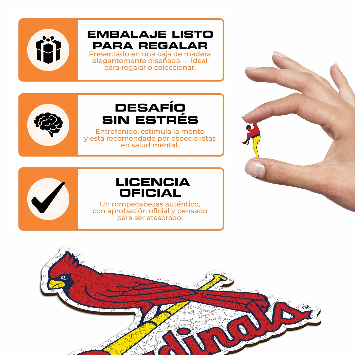 St. Louis Cardinals™ - Rompecabezas de Madera