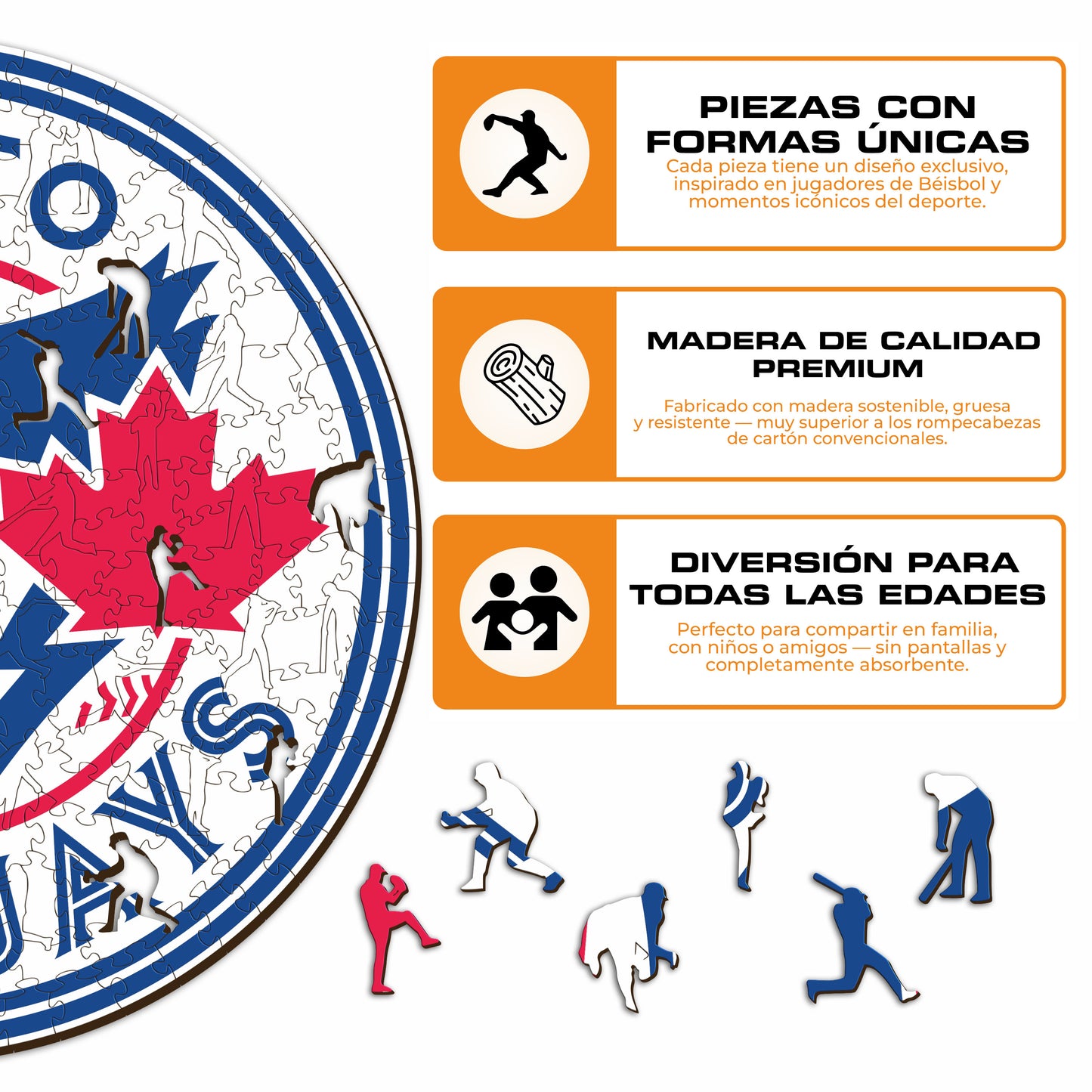 Toronto Blue Jays™ - Rompecabezas de Madera