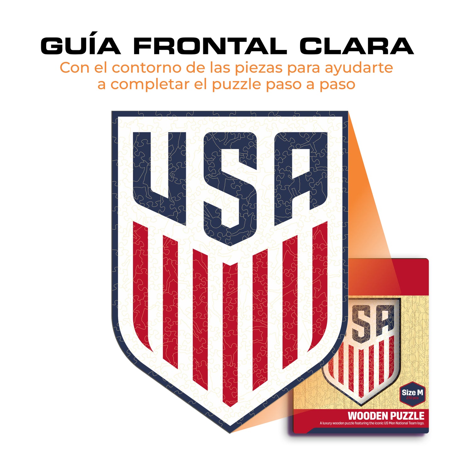 USMNT® Escudo - Rompecabezas de Madera