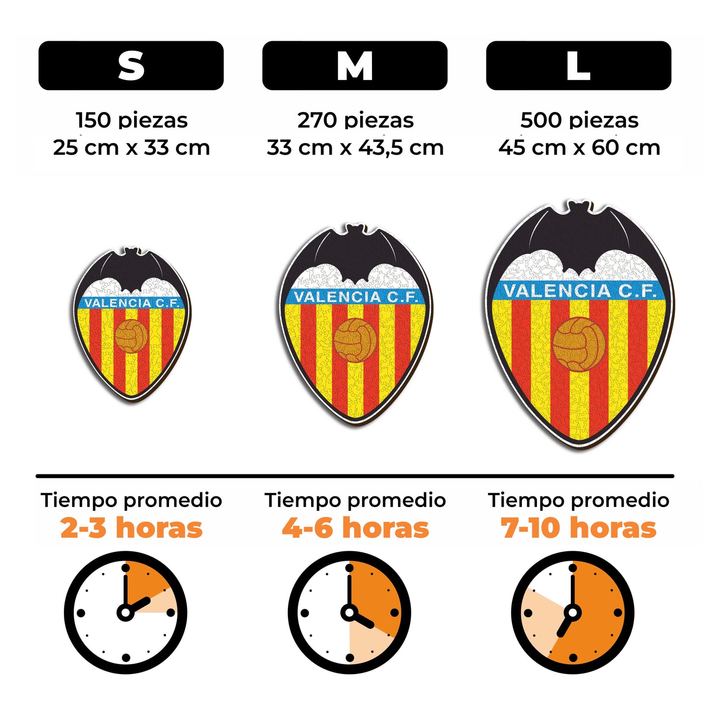 Valencia CF® Escudo - Rompecabezas de Madera