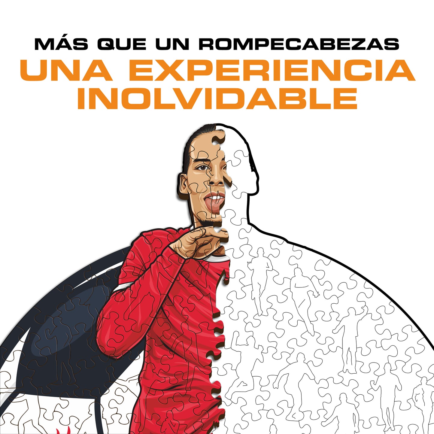 Virgil van Dijk - Rompecabezas de Madera