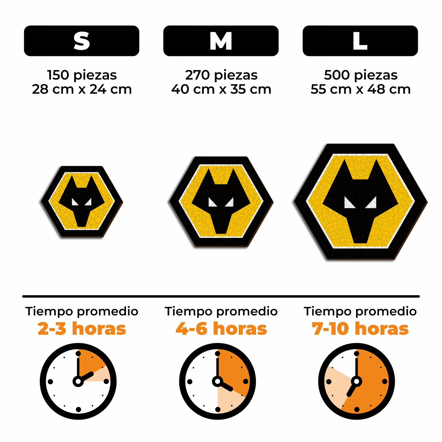 Wolves FC® Escudo - Rompecabezas de Madera