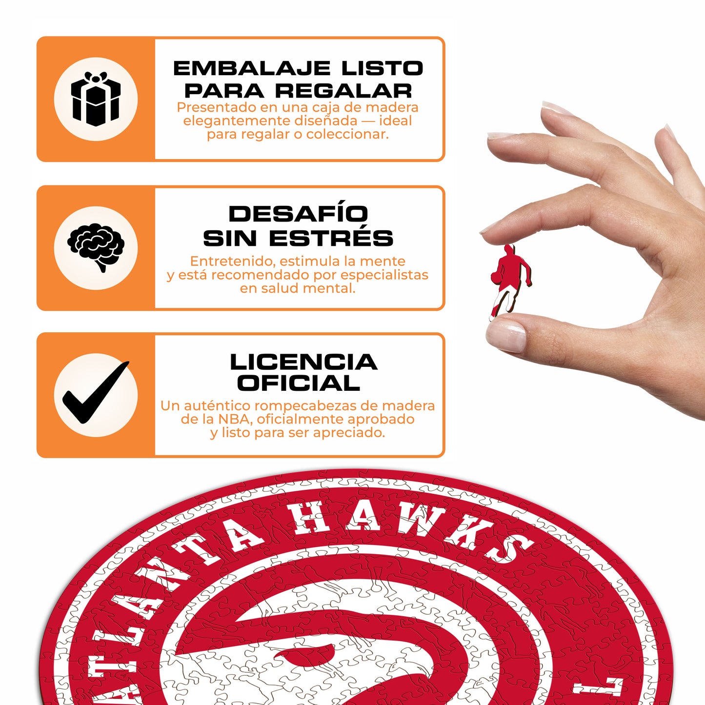 Atlanta Hawks™ - Rompecabezas de Madera