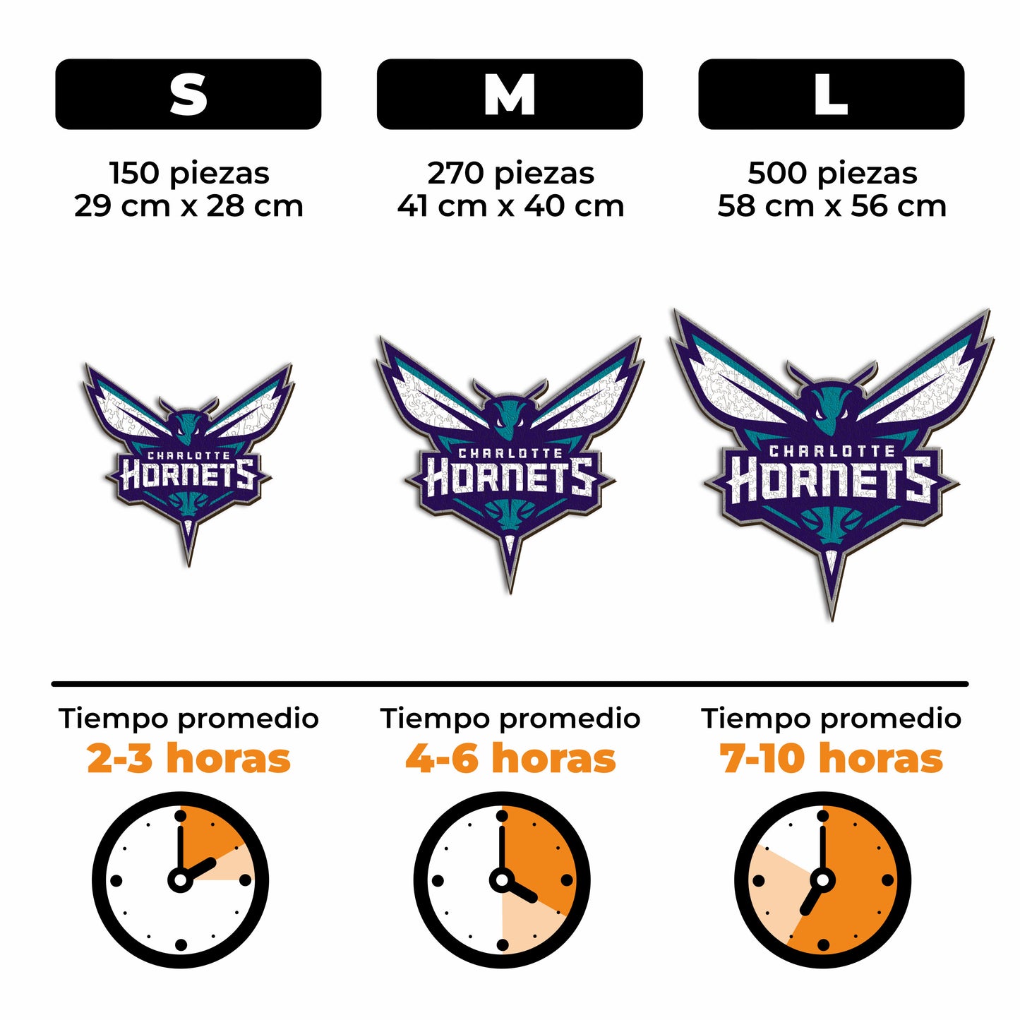 Charlotte Hornets™ - Rompecabezas de Madera
