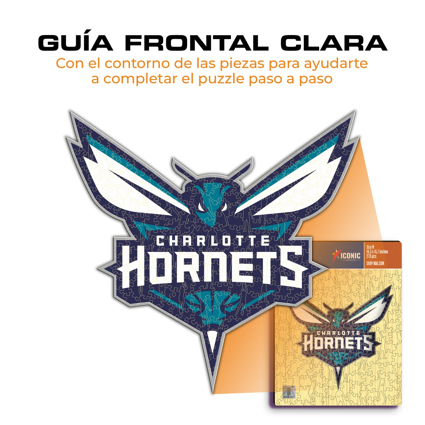 Charlotte Hornets™ - Rompecabezas de Madera