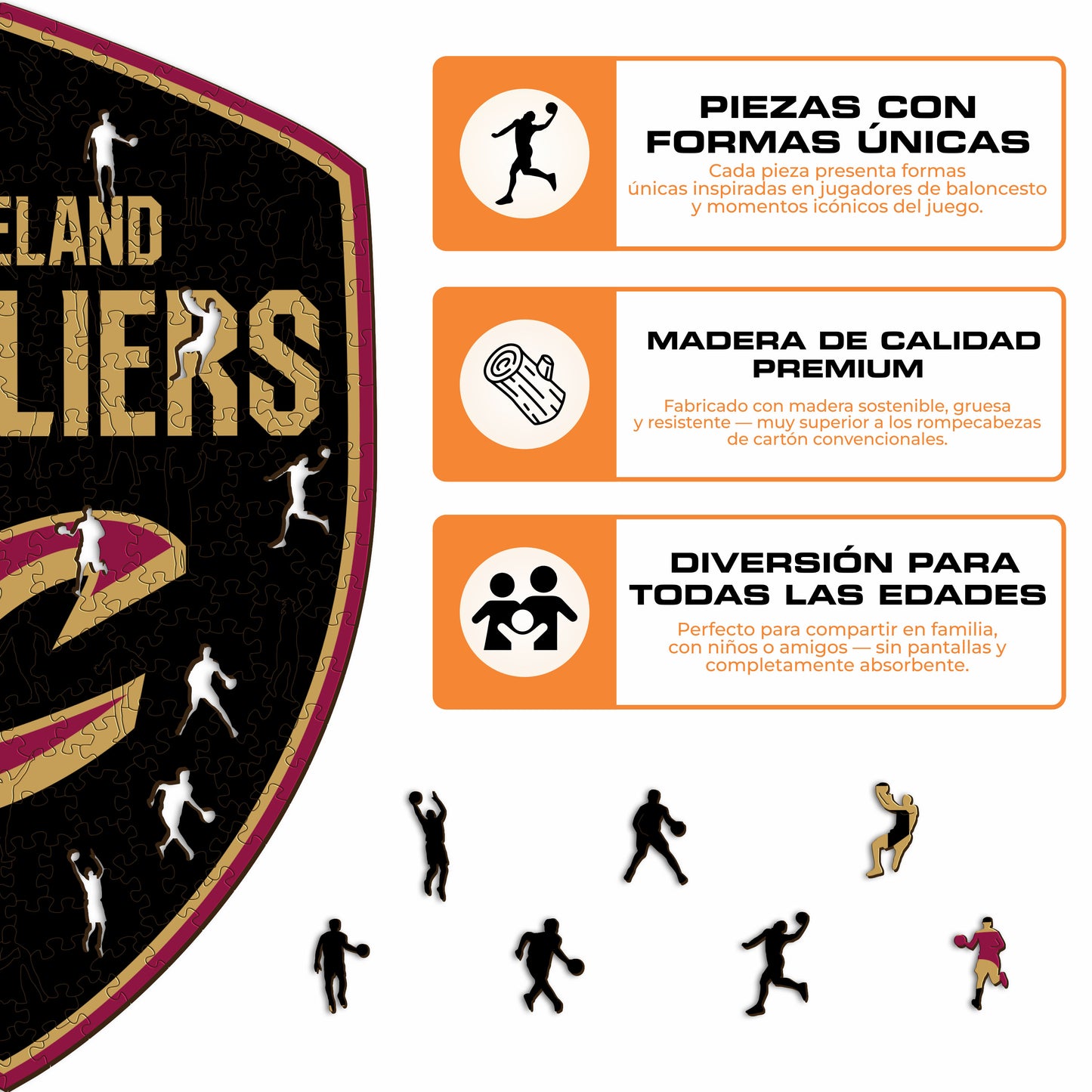 Cleveland Cavaliers™ - Rompecabezas de Madera