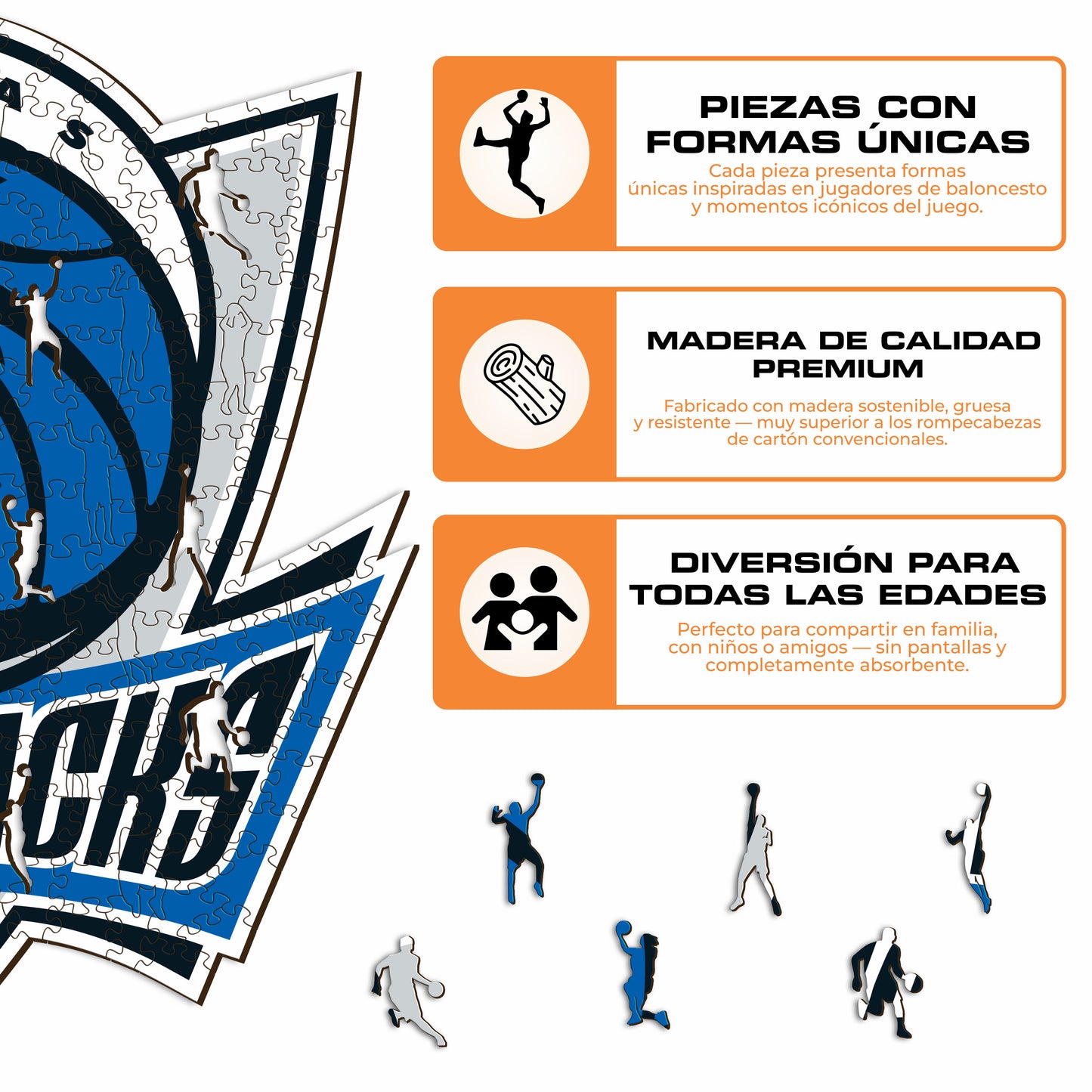 Dallas Mavericks™ - Rompecabezas de Madera