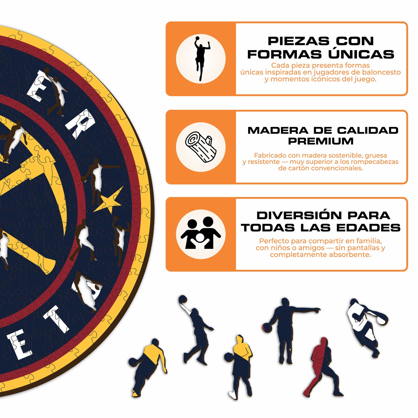 Denver Nuggets™ - Rompecabezas de Madera