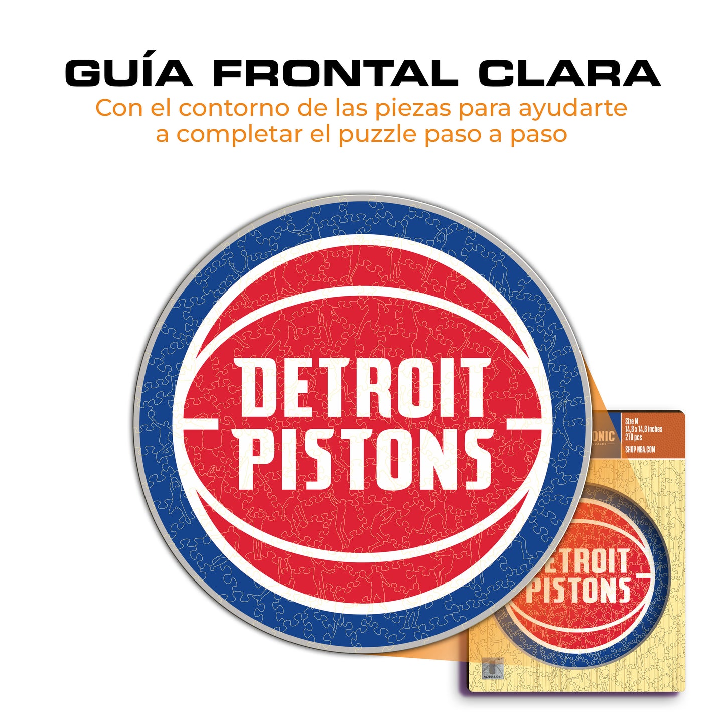 Detroit Pistons™ - Rompecabezas de Madera