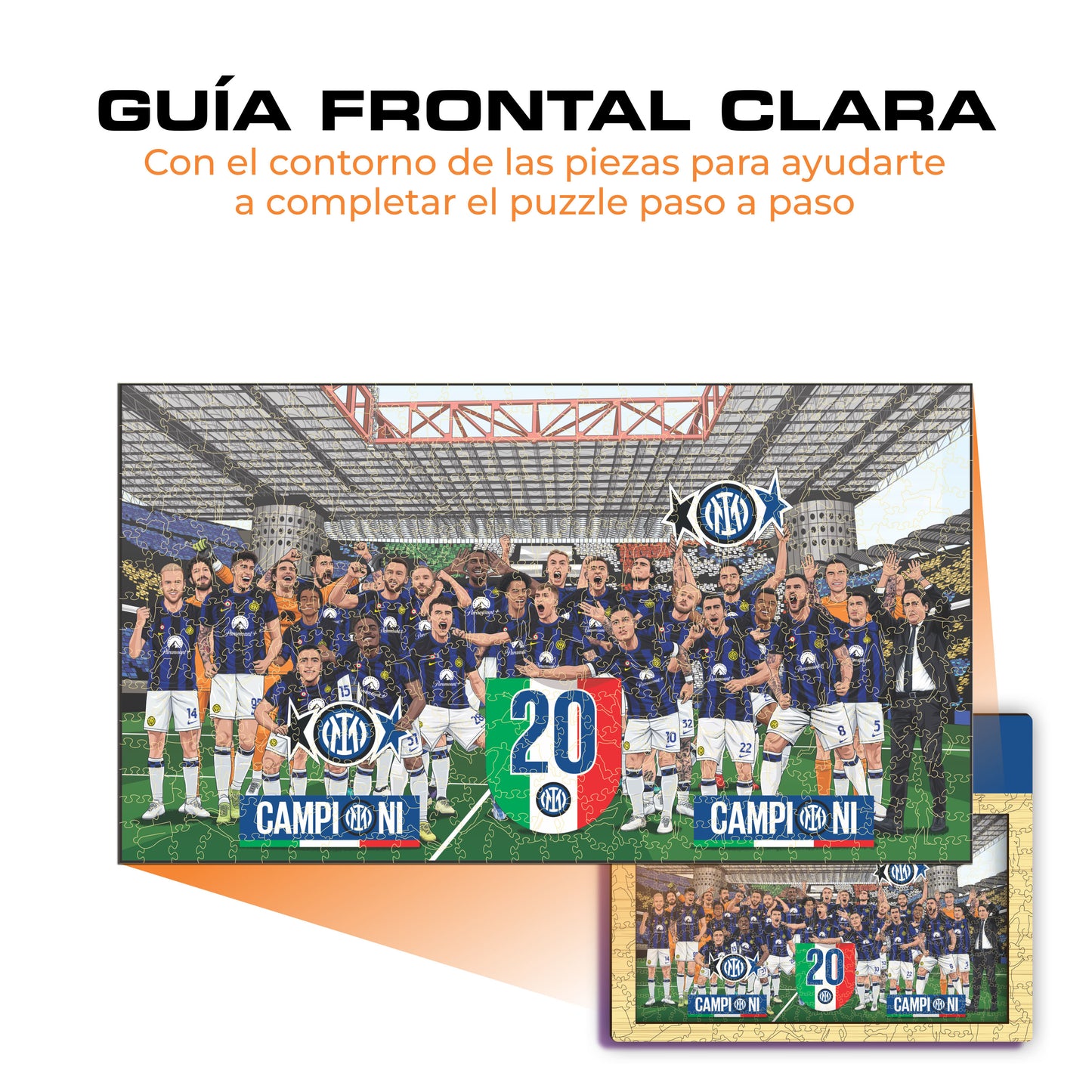 FC Inter® 20th Scudetto - Rompecabezas de Madera