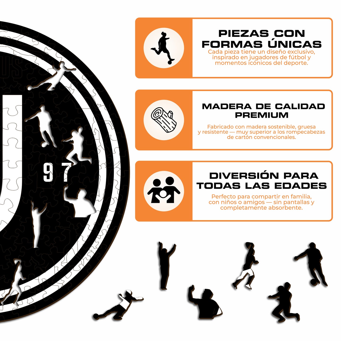 Juventus FC® Escudo - Rompecabezas de Madera
