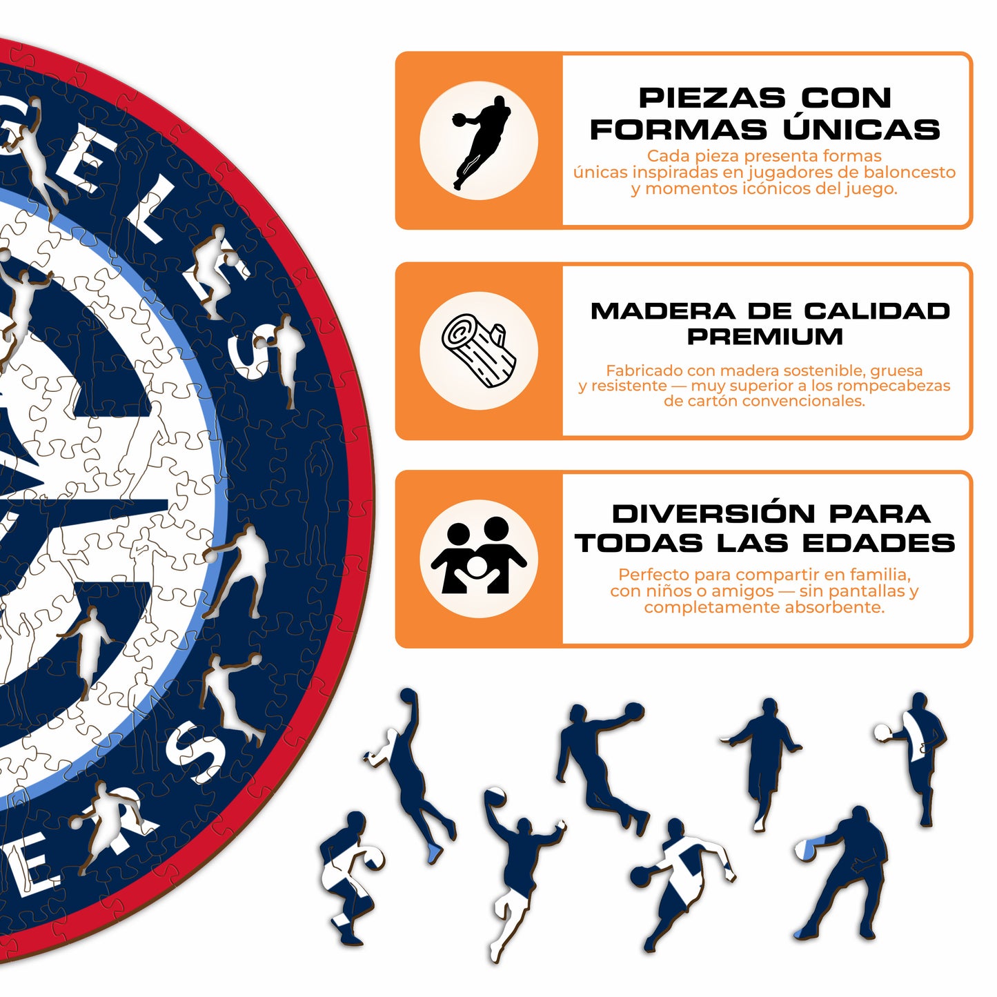 Los Angeles Clippers™ - Rompecabezas de Madera