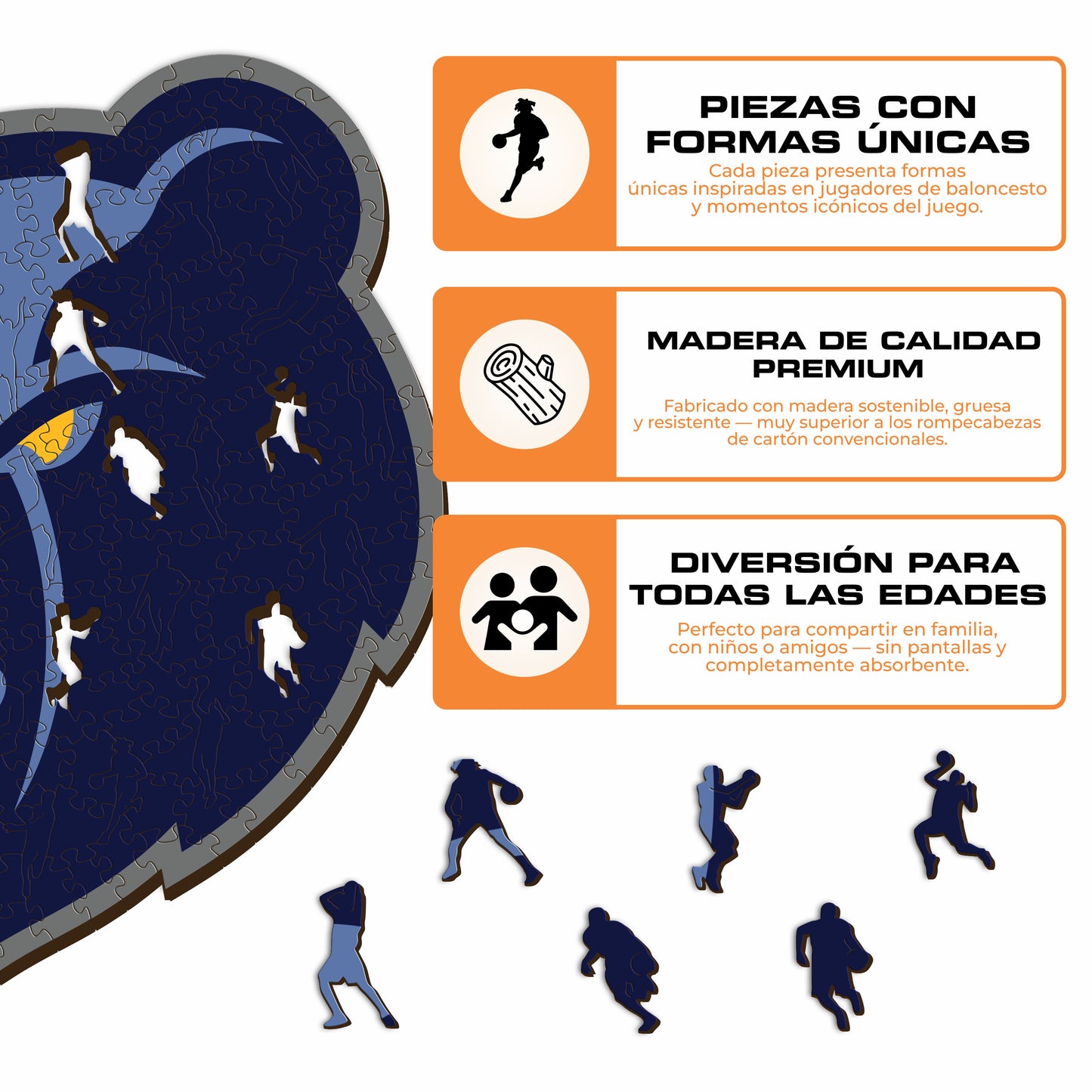 Memphis Grizzlies™ - Rompecabezas de Madera