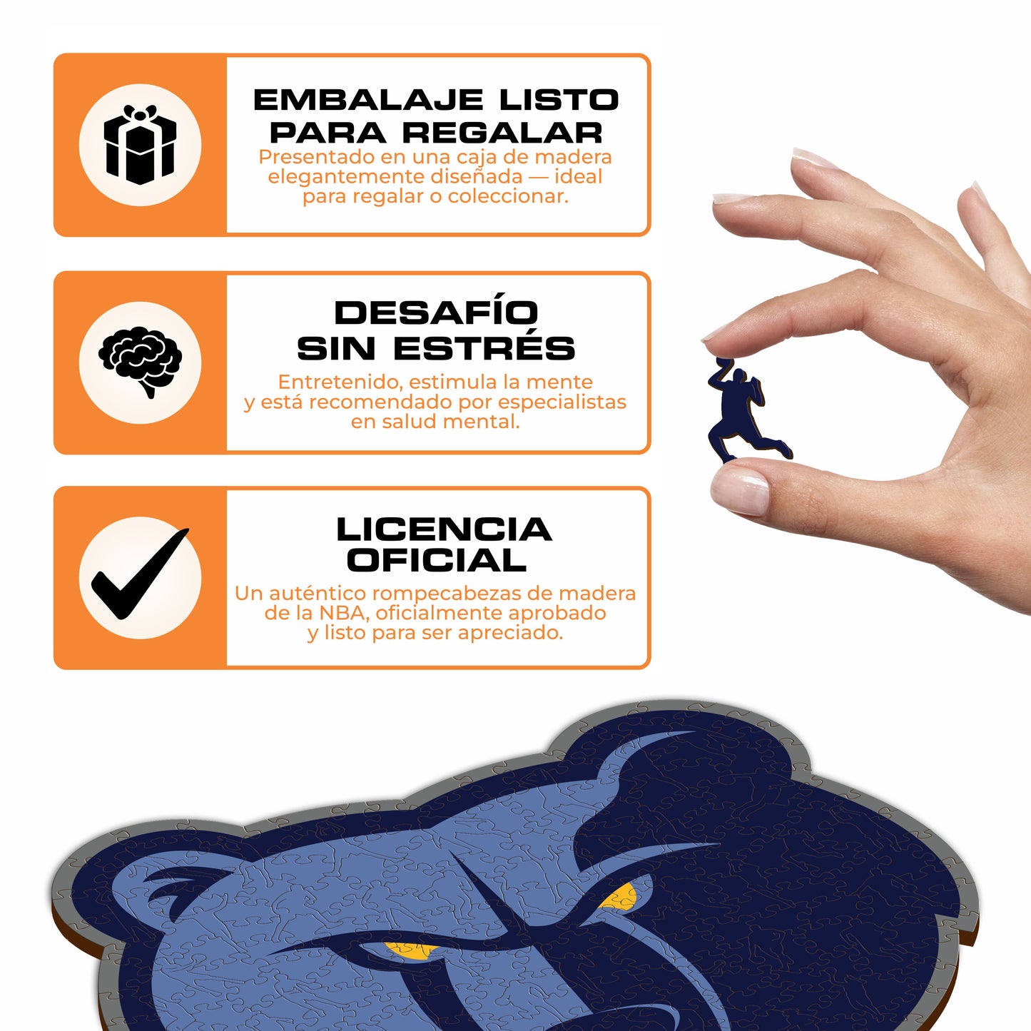 Memphis Grizzlies™ - Rompecabezas de Madera