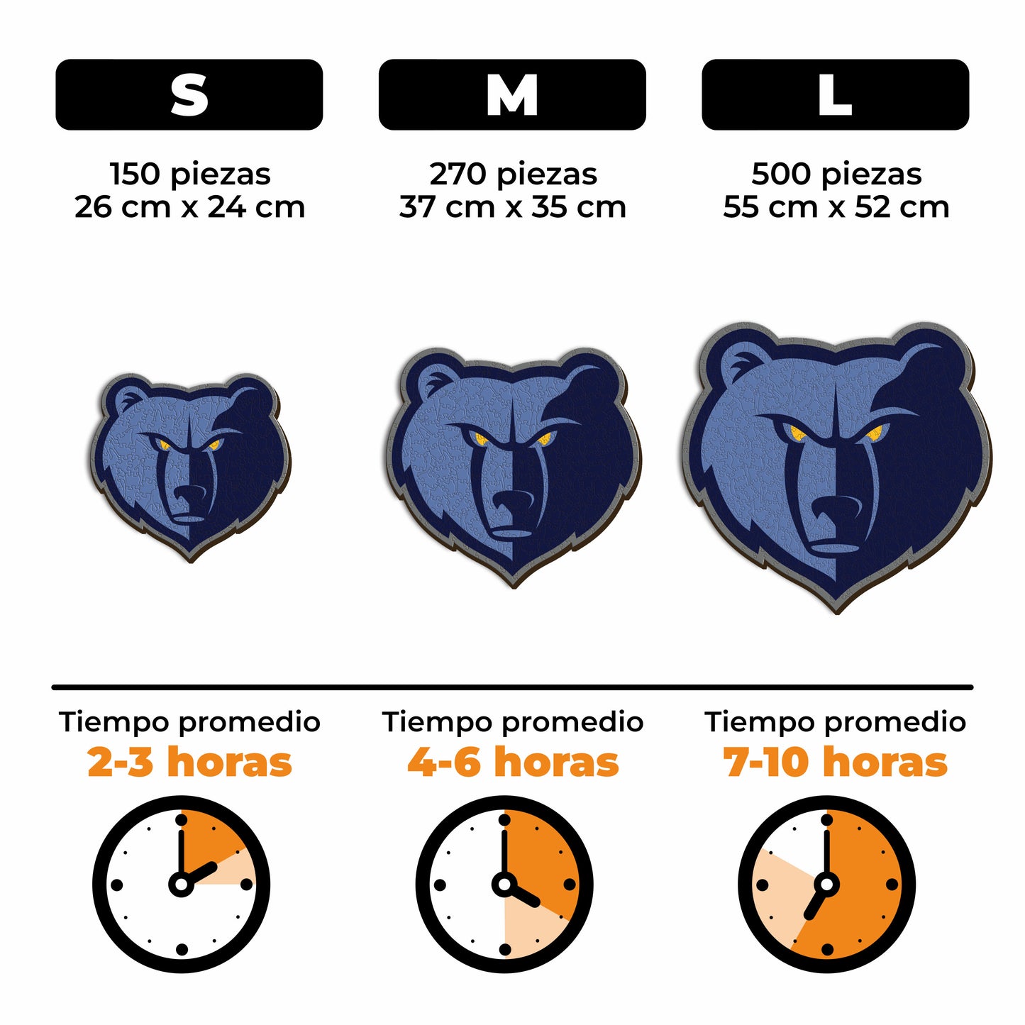 Memphis Grizzlies™ - Rompecabezas de Madera