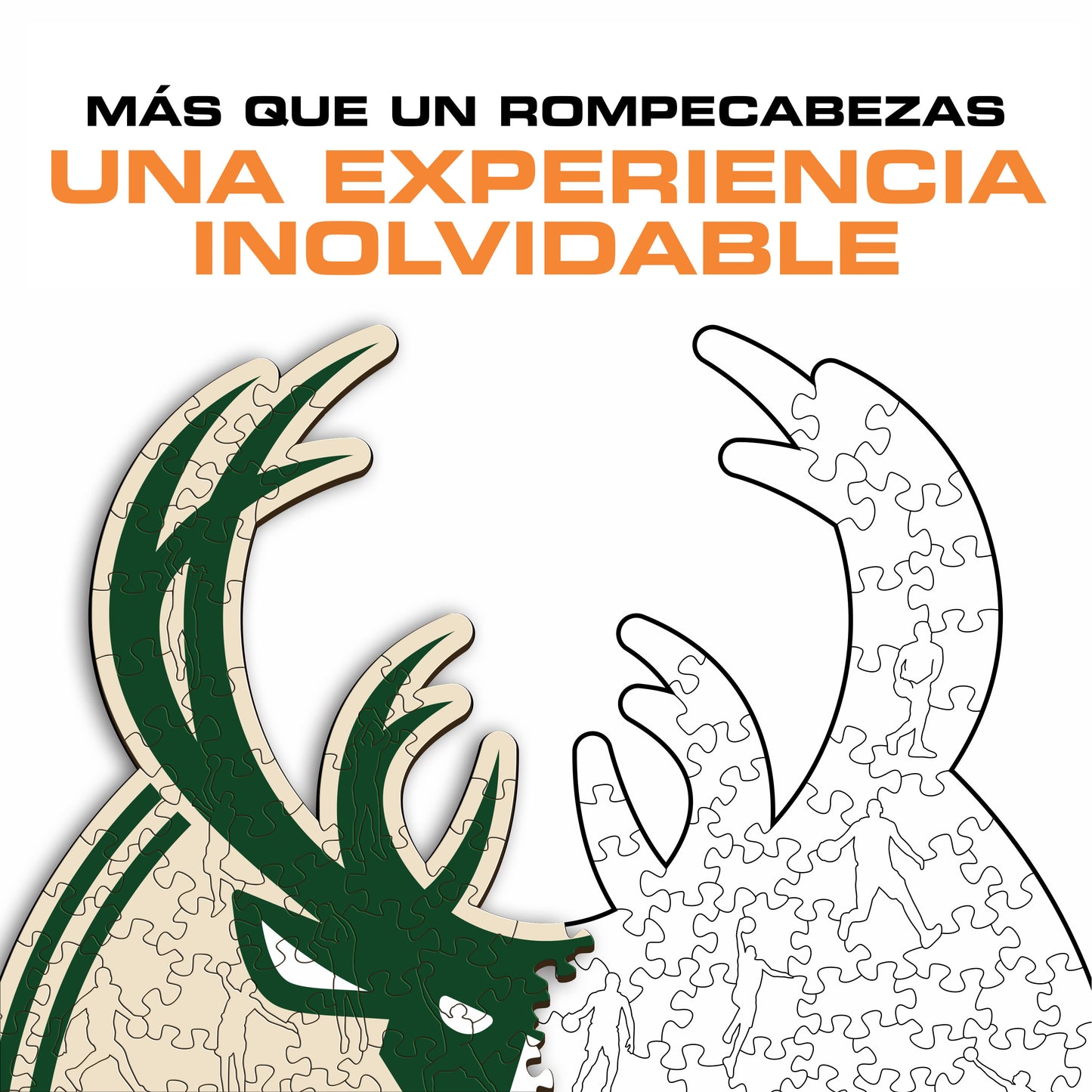 Milwaukee Bucks™ - Rompecabezas de Madera