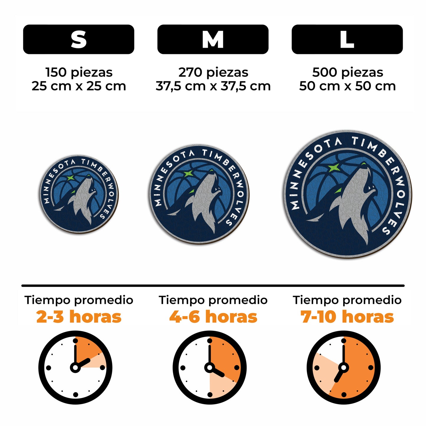 Minnesota Timberwolves™ - Rompecabezas de Madera