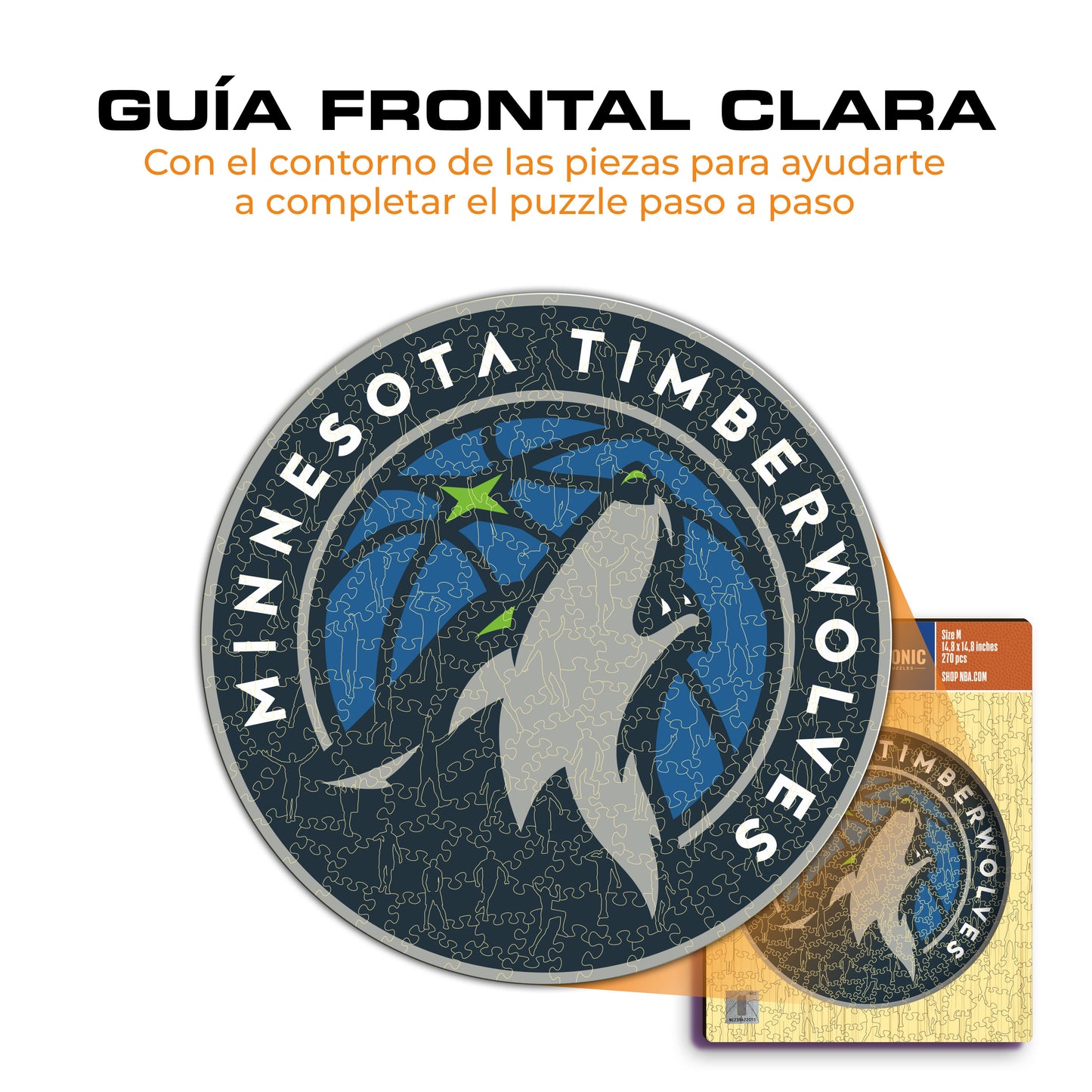 Minnesota Timberwolves™ - Rompecabezas de Madera