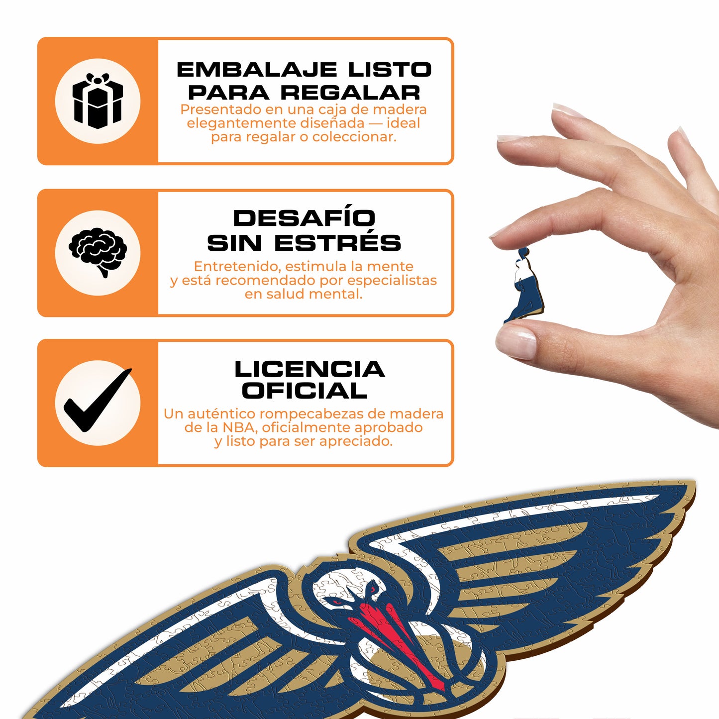 New Orleans Pelicans™ - Rompecabezas de Madera