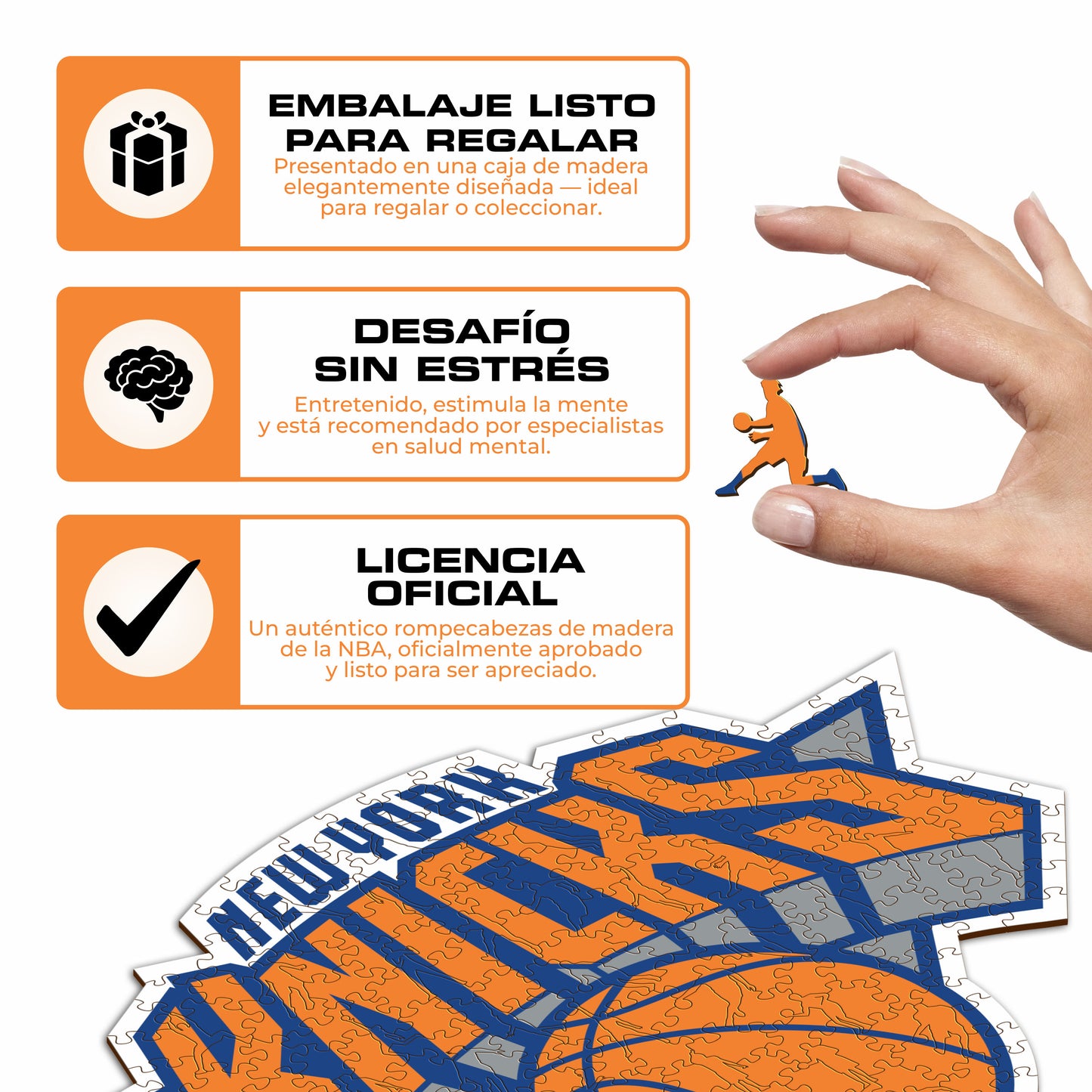 New York Knicks™ - Rompecabezas de Madera