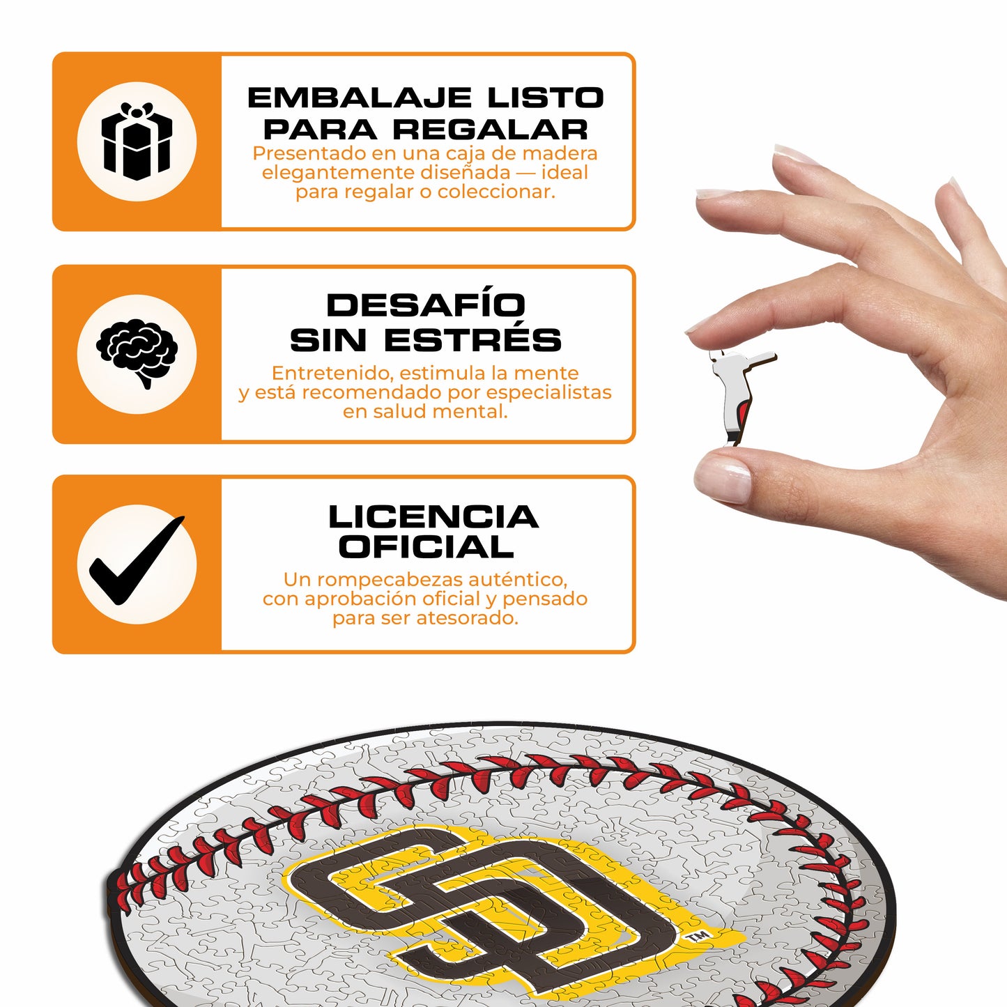 San Diego Padres™ - Rompecabezas de Madera