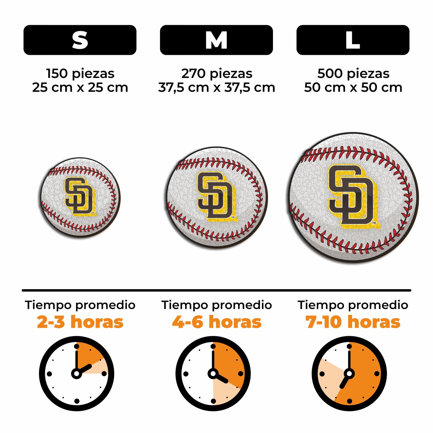 San Diego Padres™ - Rompecabezas de Madera