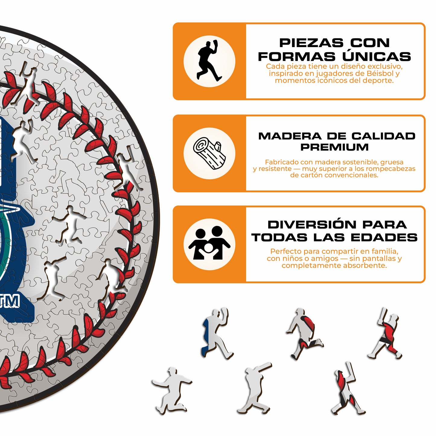 Seattle Mariners™ - Rompecabezas de Madera
