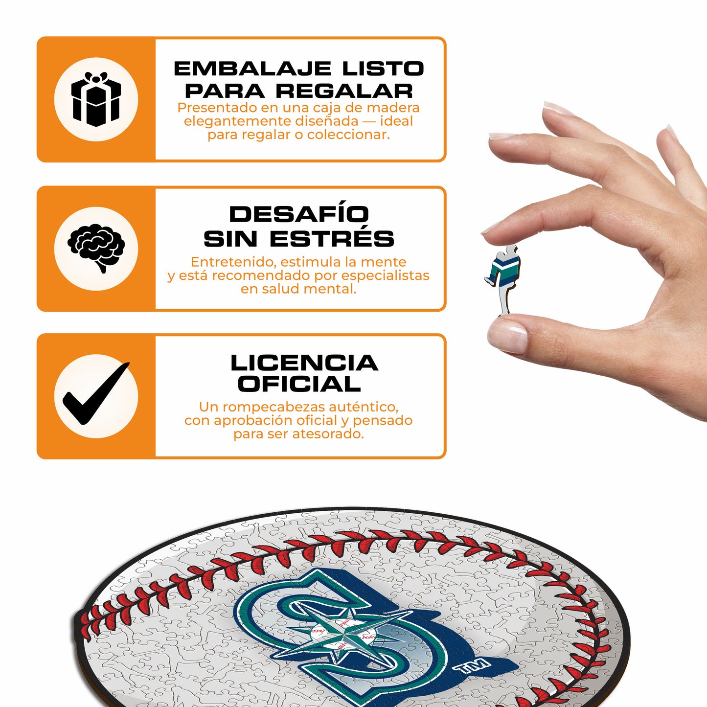 Seattle Mariners™ - Rompecabezas de Madera