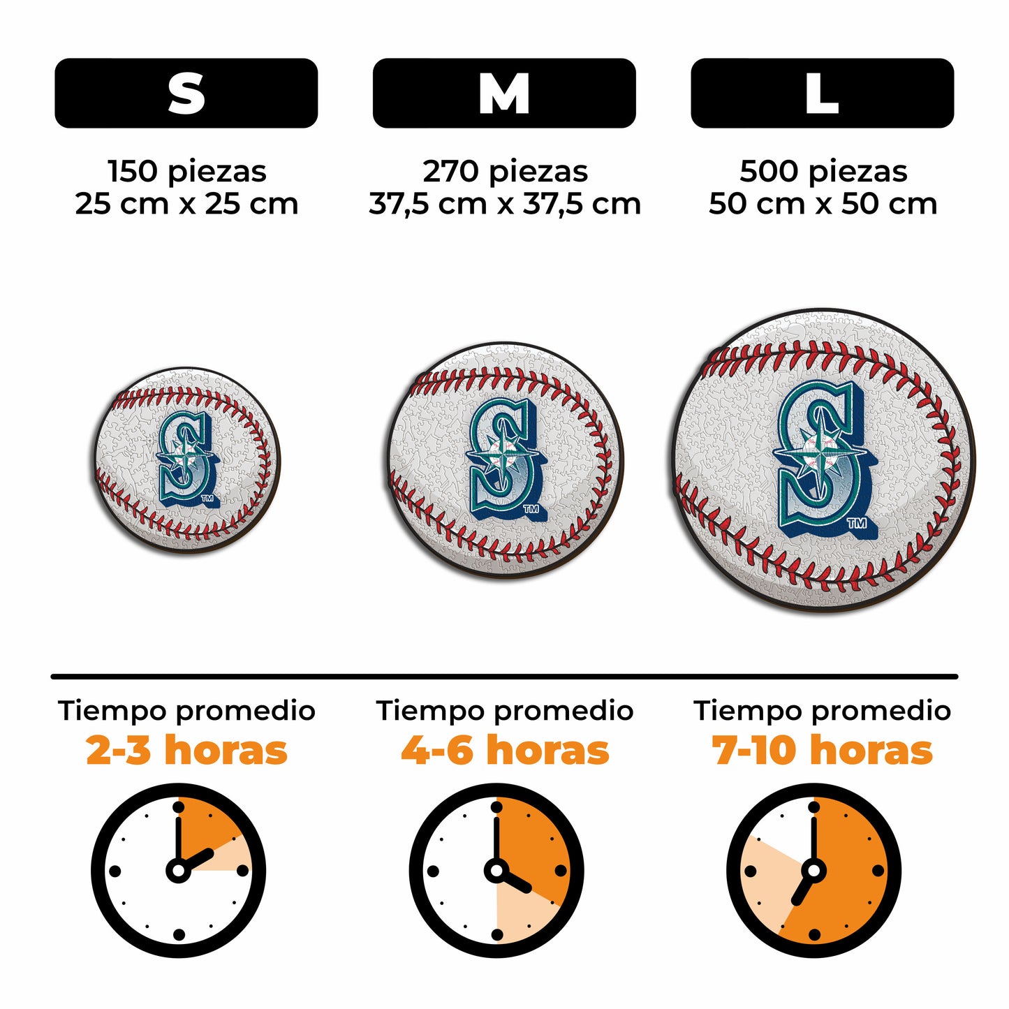 Seattle Mariners™ - Rompecabezas de Madera