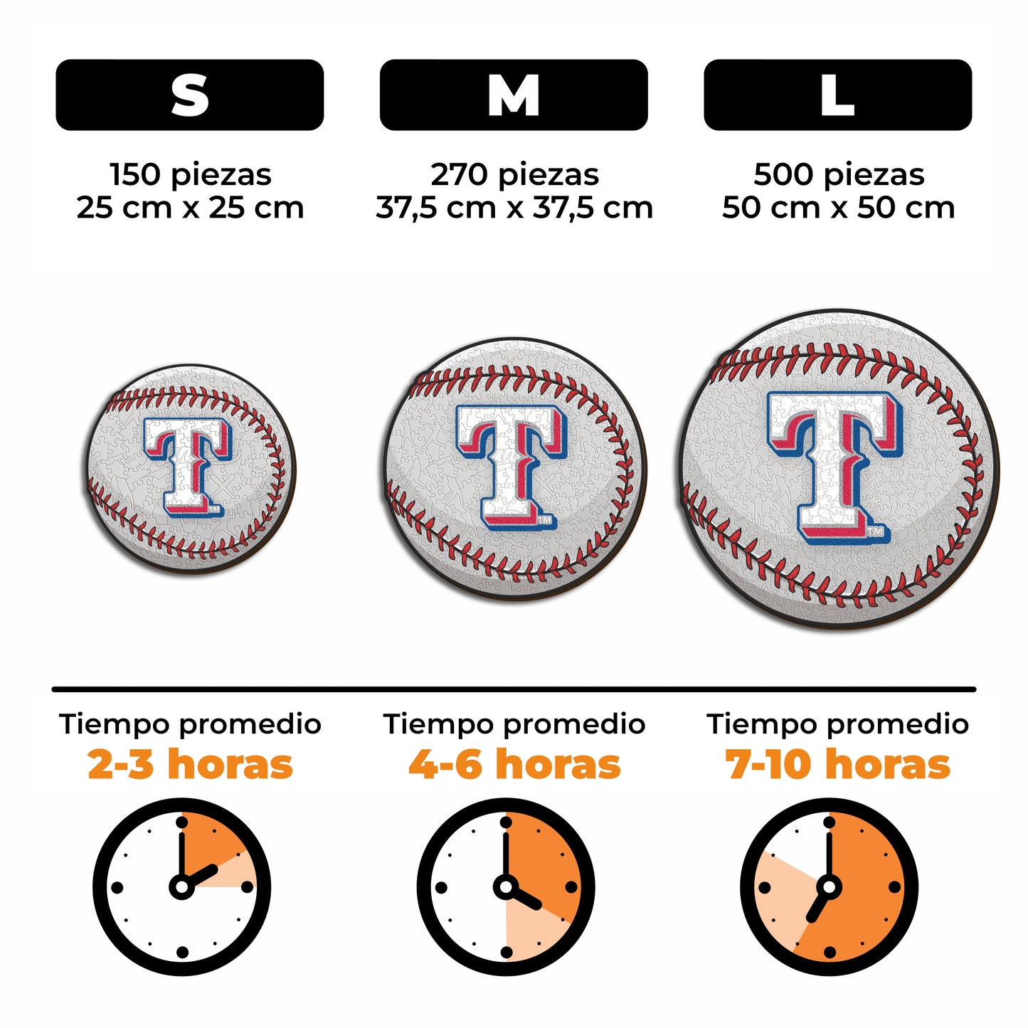 Texas Rangers™ - Rompecabezas de Madera