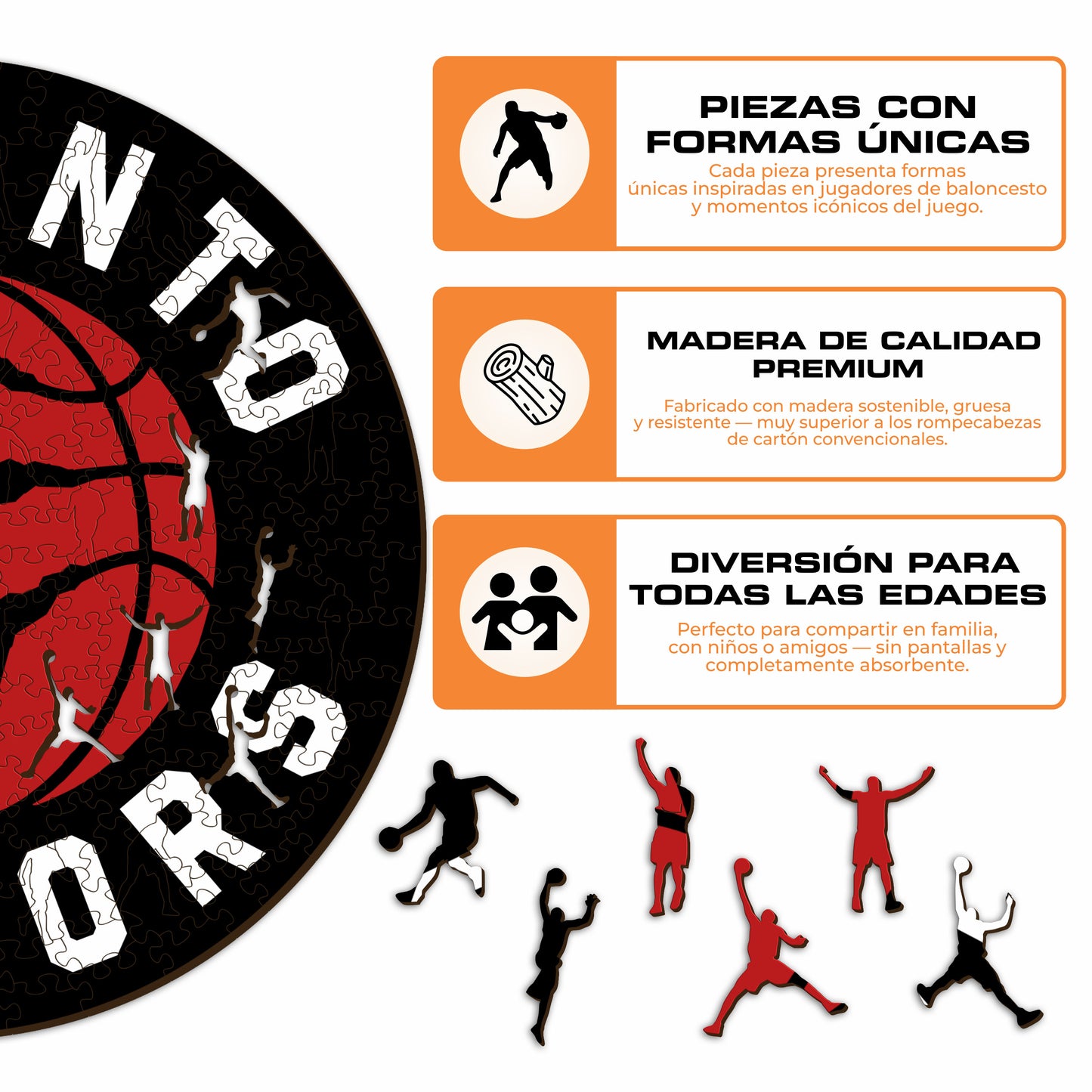 Toronto Raptors™ - Rompecabezas de Madera