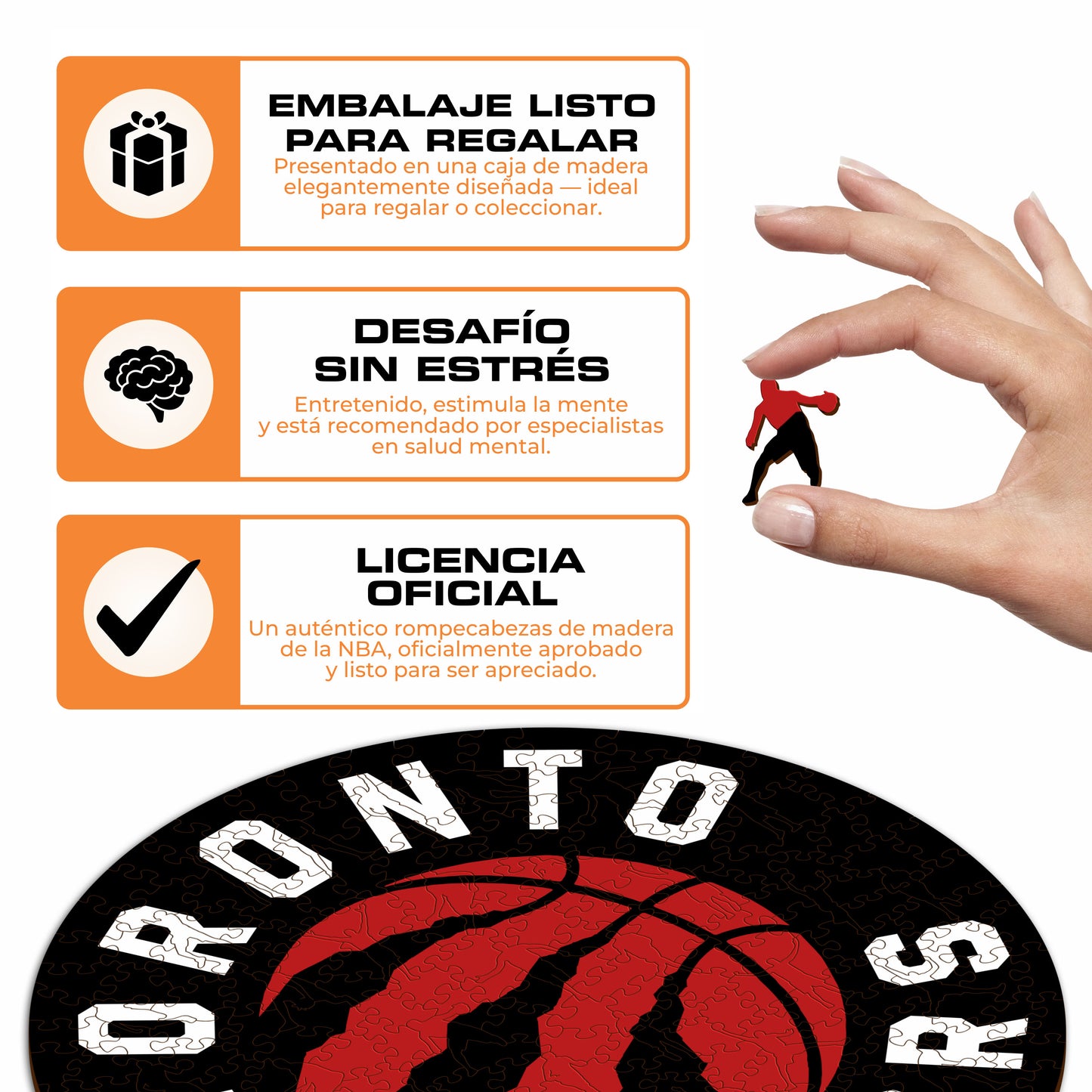 Toronto Raptors™ - Rompecabezas de Madera