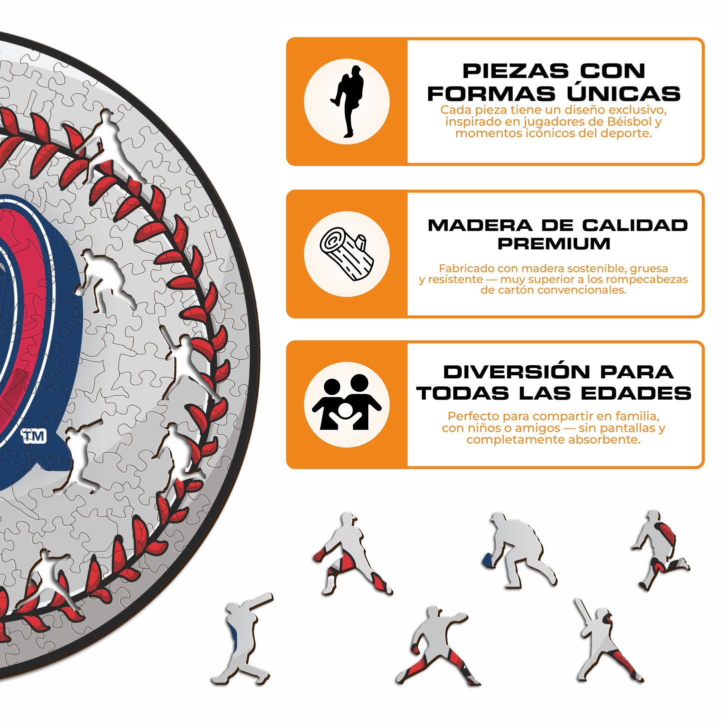 Washington Nationals™ - Rompecabezas de Madera
