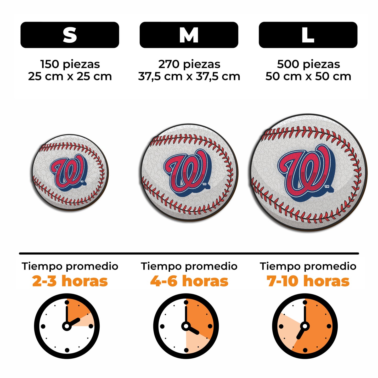 Washington Nationals™ - Rompecabezas de Madera