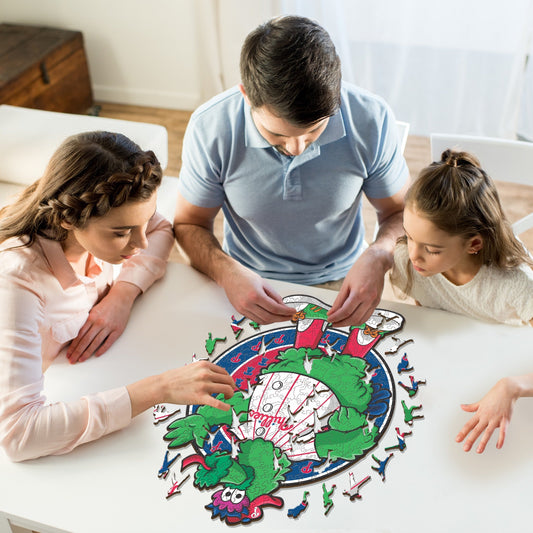 Philadelphia Phillies™ Mascota - Rompecabezas de Madera