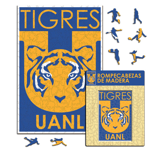 Tigres UANL® Escudo - Rompecabezas de Madera