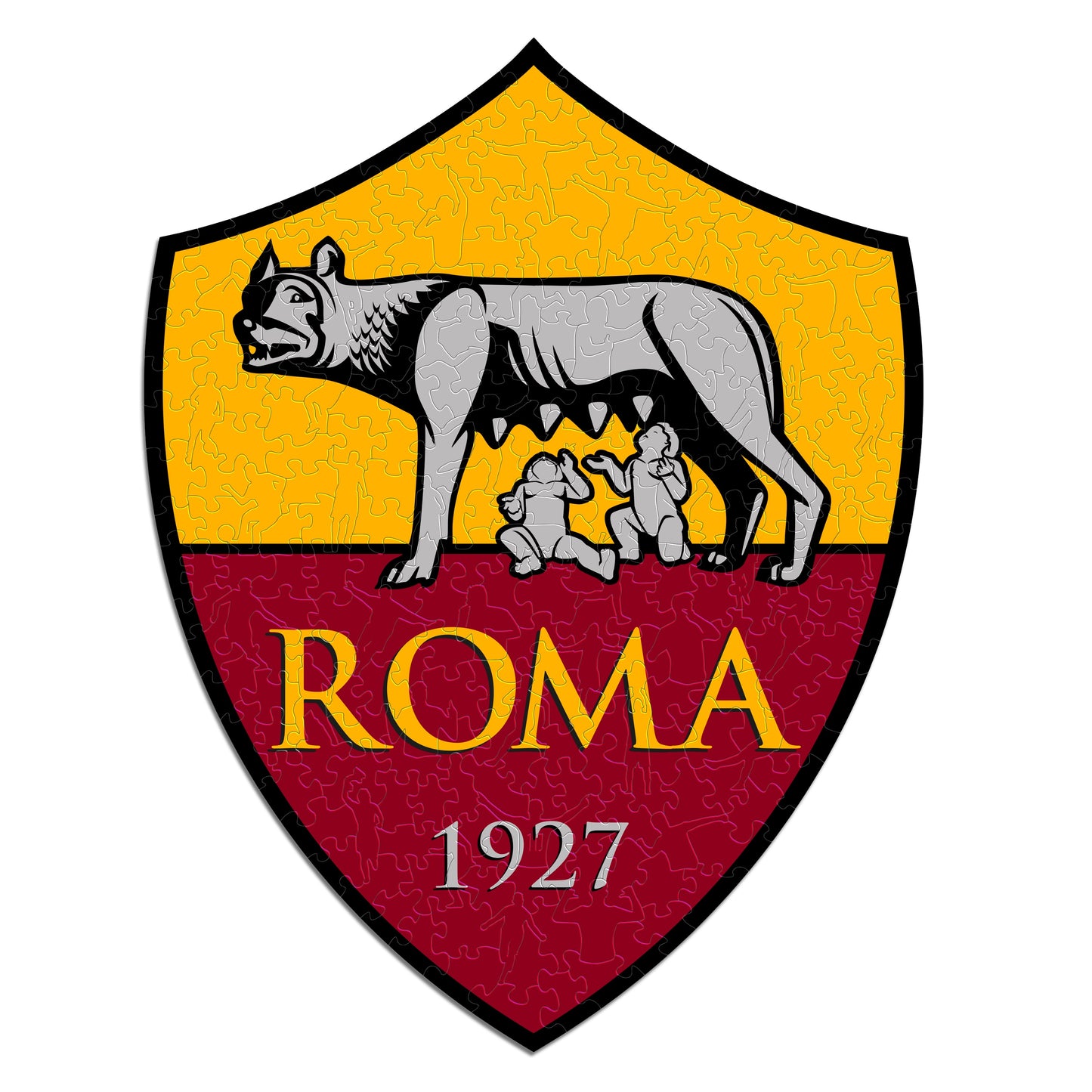 AS Roma® Escudo - Rompecabezas de Madera