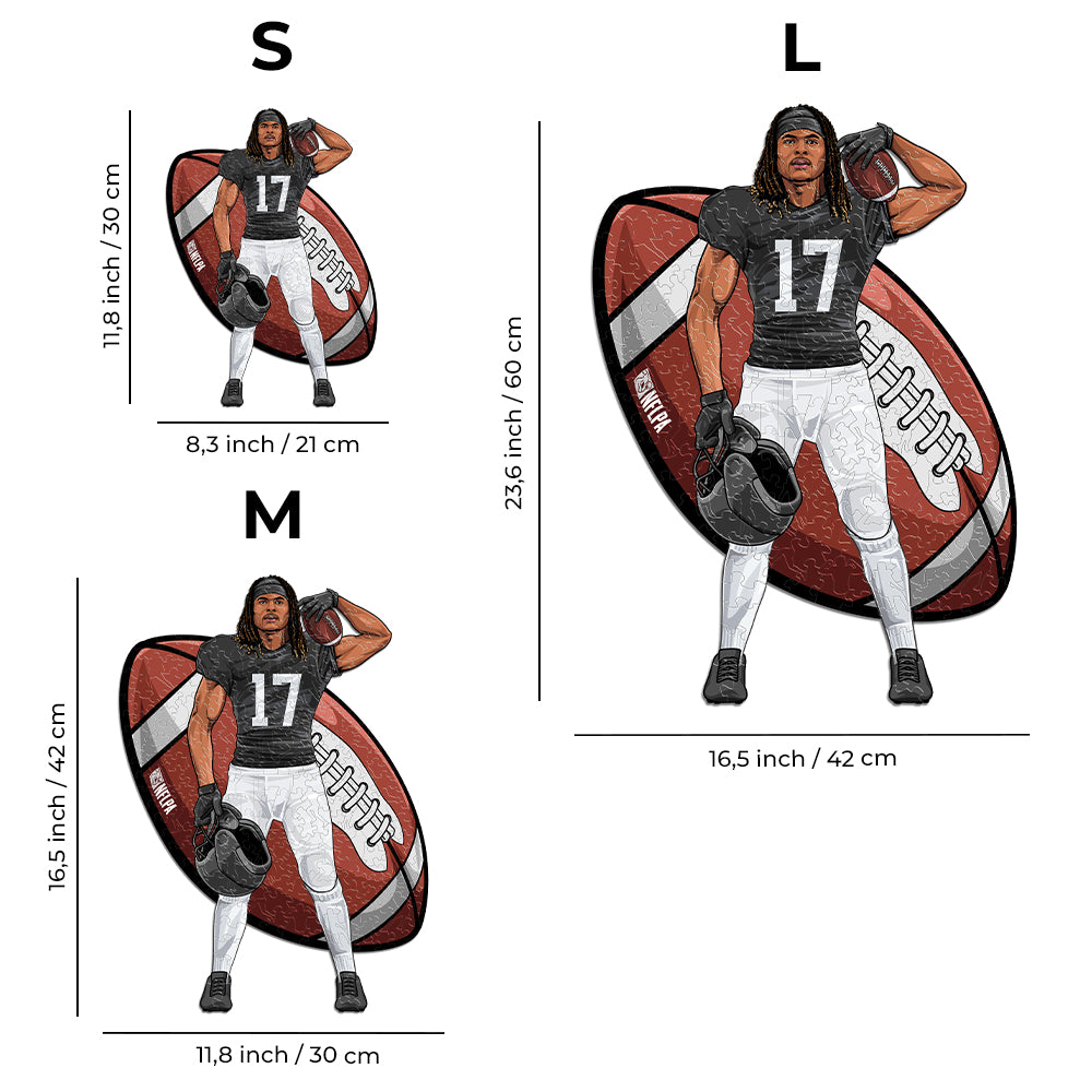 Davante Adams - Rompecabezas de Madera