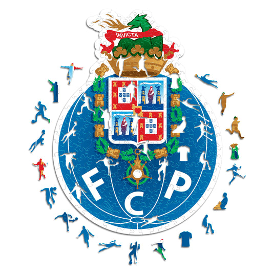 2 PACK FC Porto® Escudo + Jersey - Rompecabezas de Madera Oficial