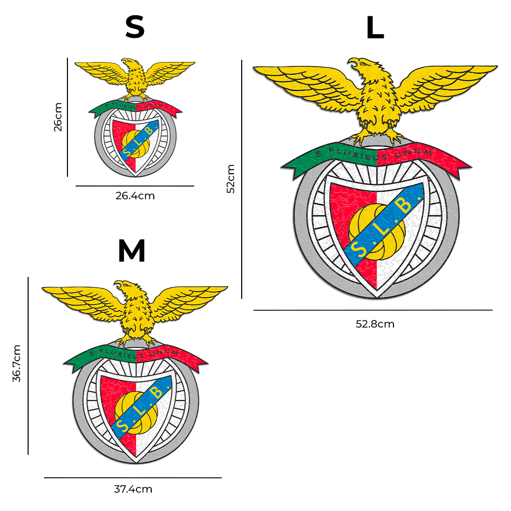 SL Benfica® Escudo - Rompecabezas de Madera