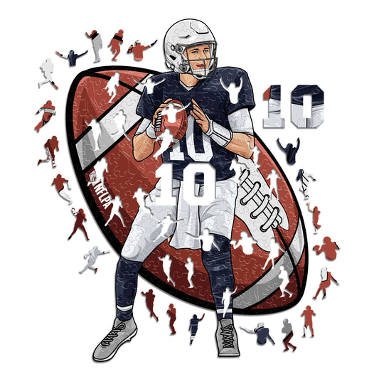 Mac Jones - Rompecabezas de Madera