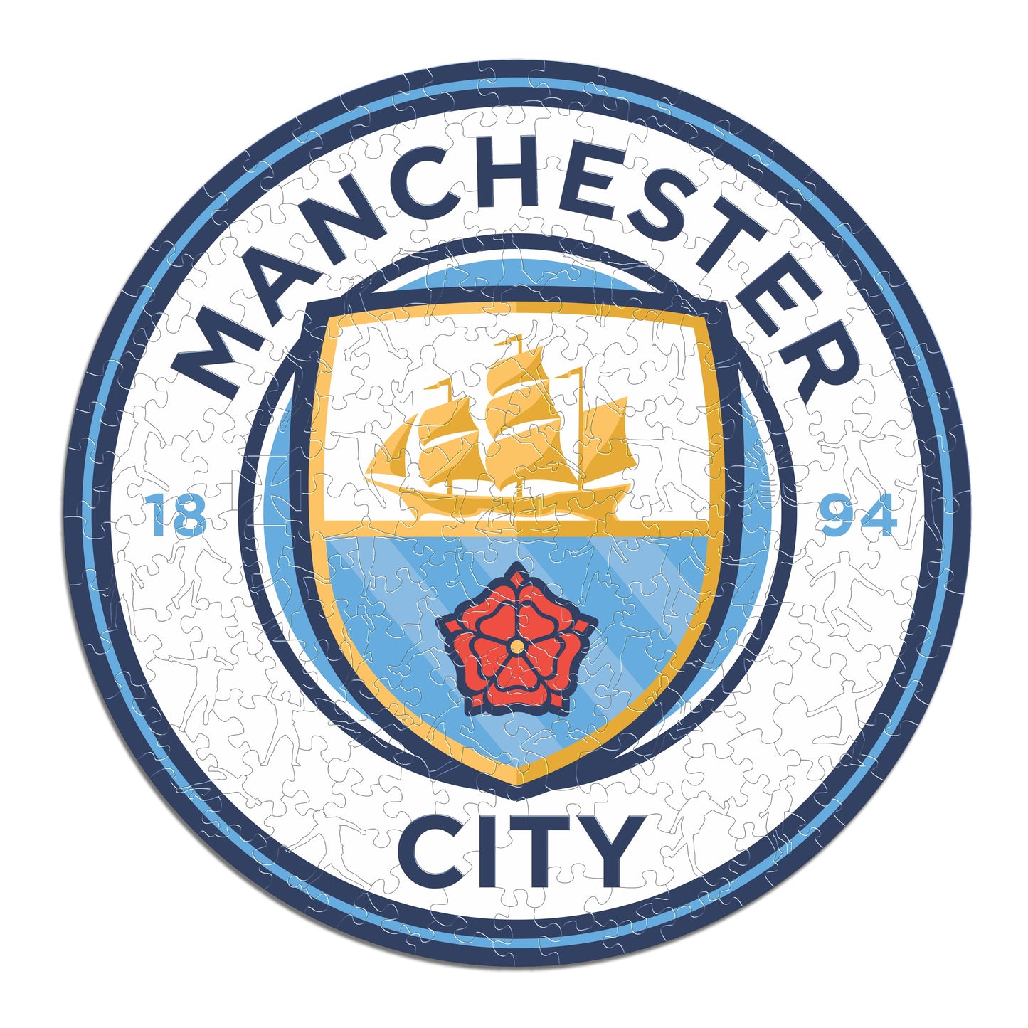 Manchester City FC® Escudo - Rompecabezas de Madera